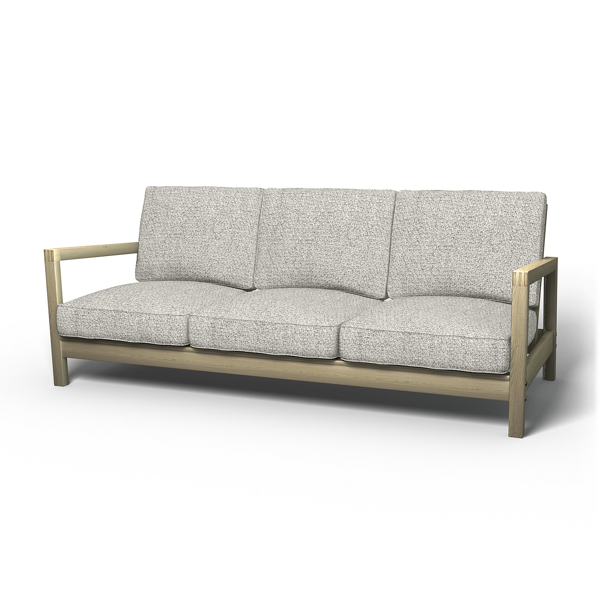IKEA - Lillberg 3 Seater Sofa Cover, Driftwood, Boucle & Texture - Bemz