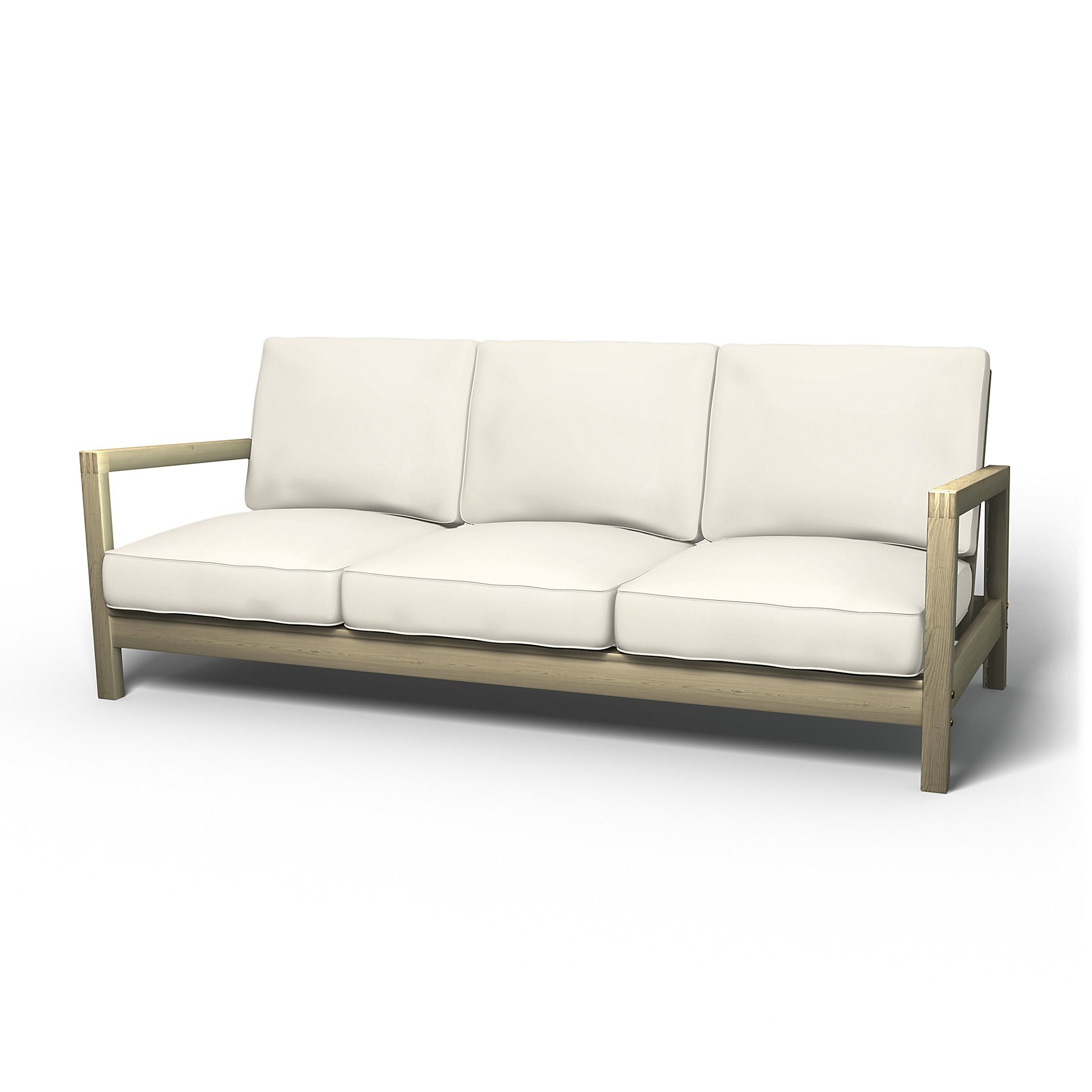IKEA - Lillberg 3 Seater Sofa Cover, Mole Brown, Boucle & Texture - Bemz