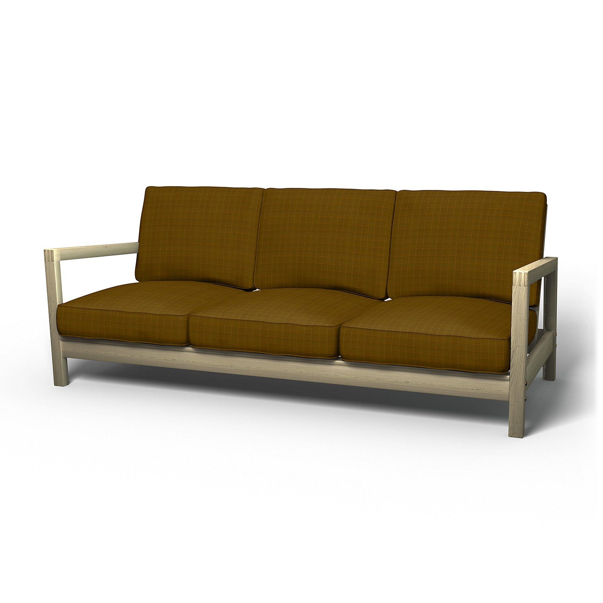 IKEA - Lillberg 3 Seater Sofa Cover, Turmeric, Velvet - Bemz