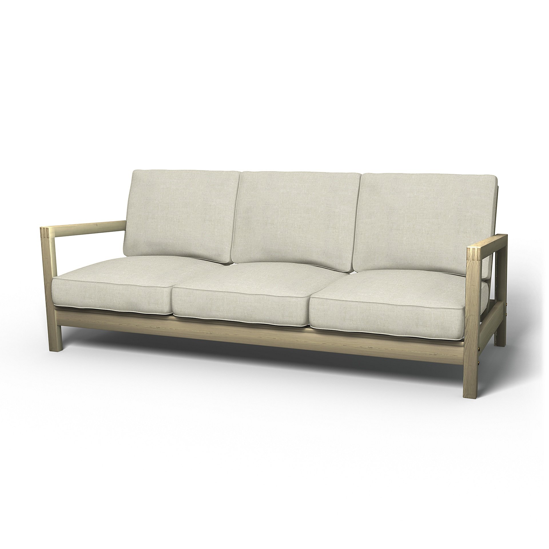 IKEA - Lillberg 3 Seater Sofa Cover, Natural, Linen - Bemz