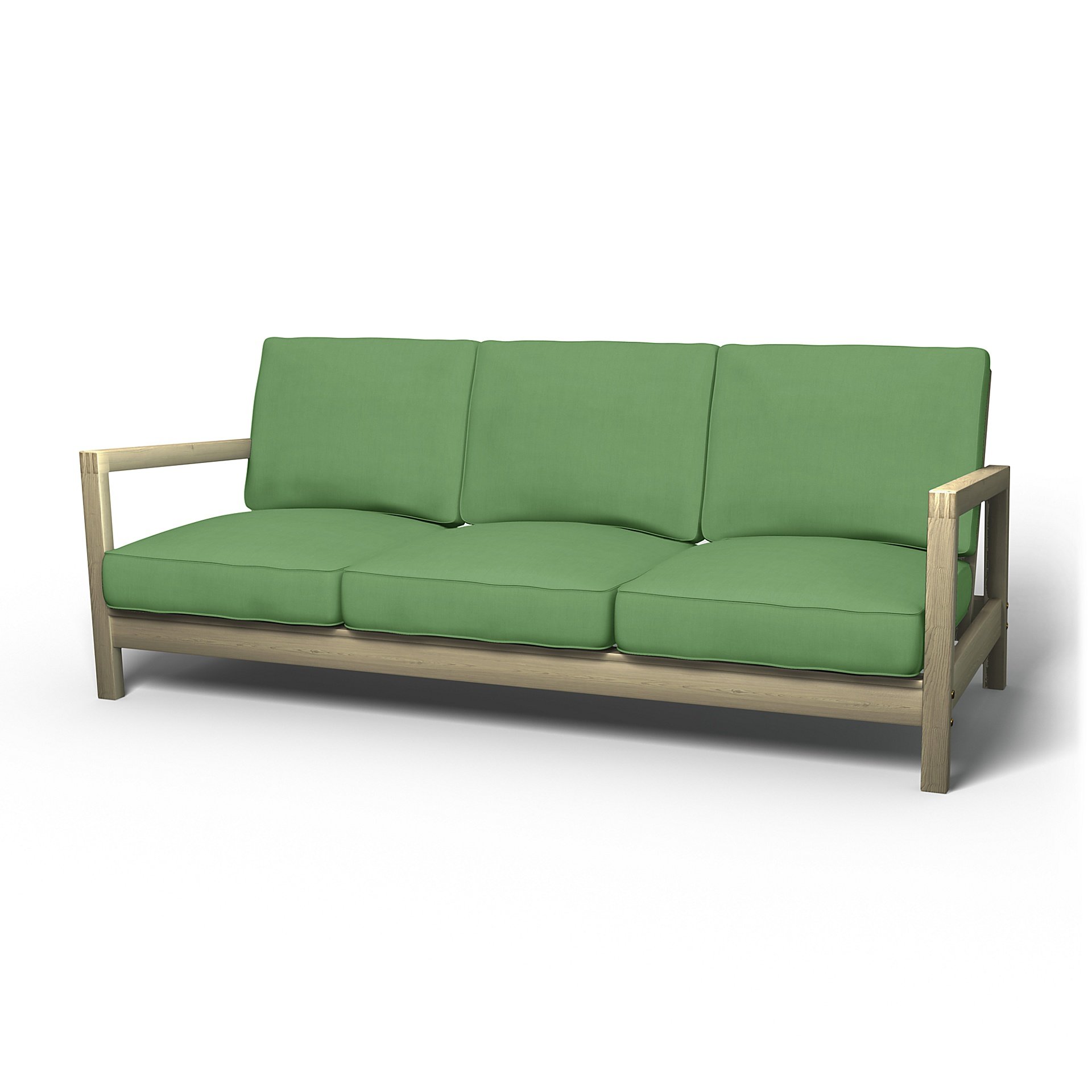 IKEA - Lillberg 3 Seater Sofa Cover, Apple Green, Linen - Bemz