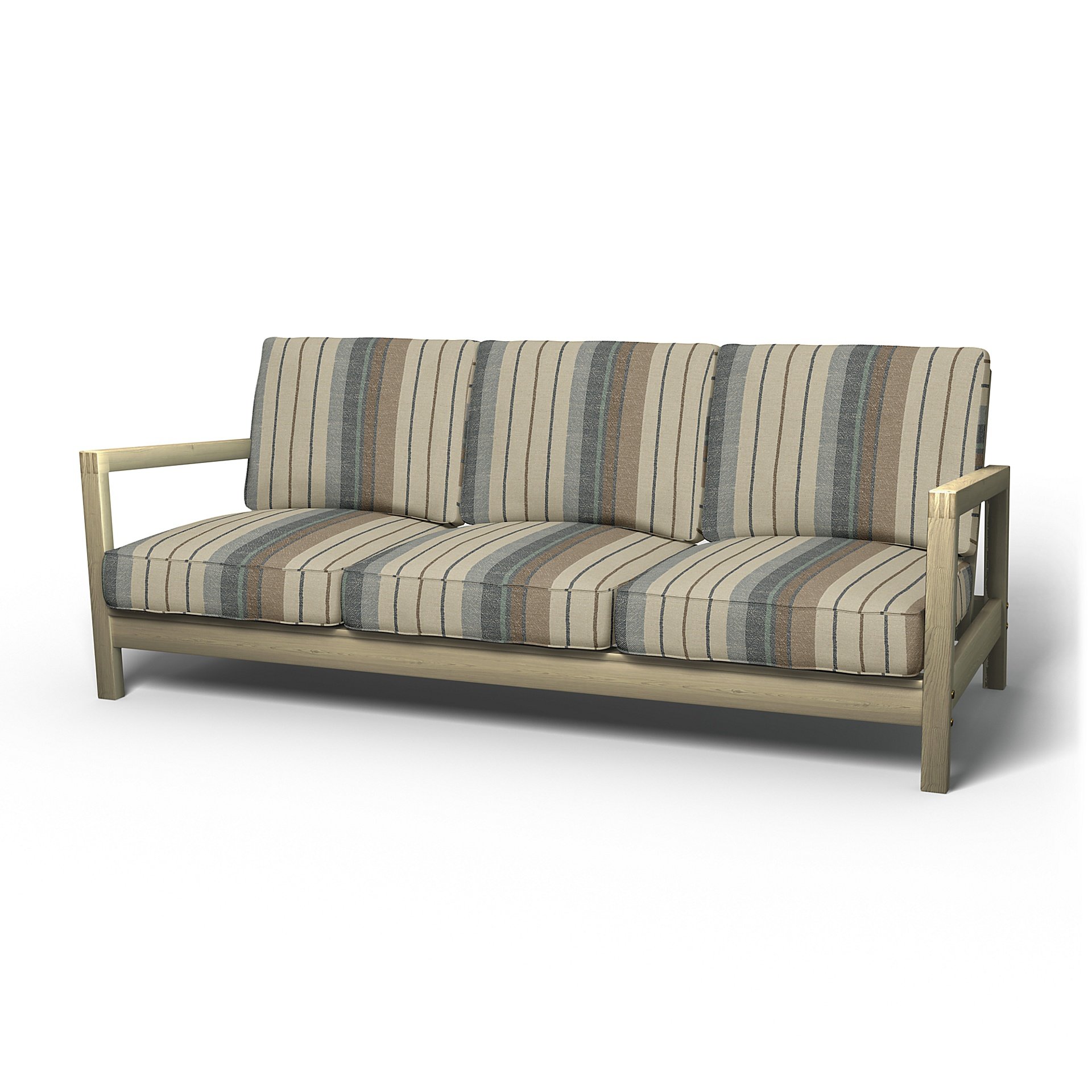 IKEA - Lillberg 3 Seater Sofa Cover, Soft Oak, Cotton - Bemz