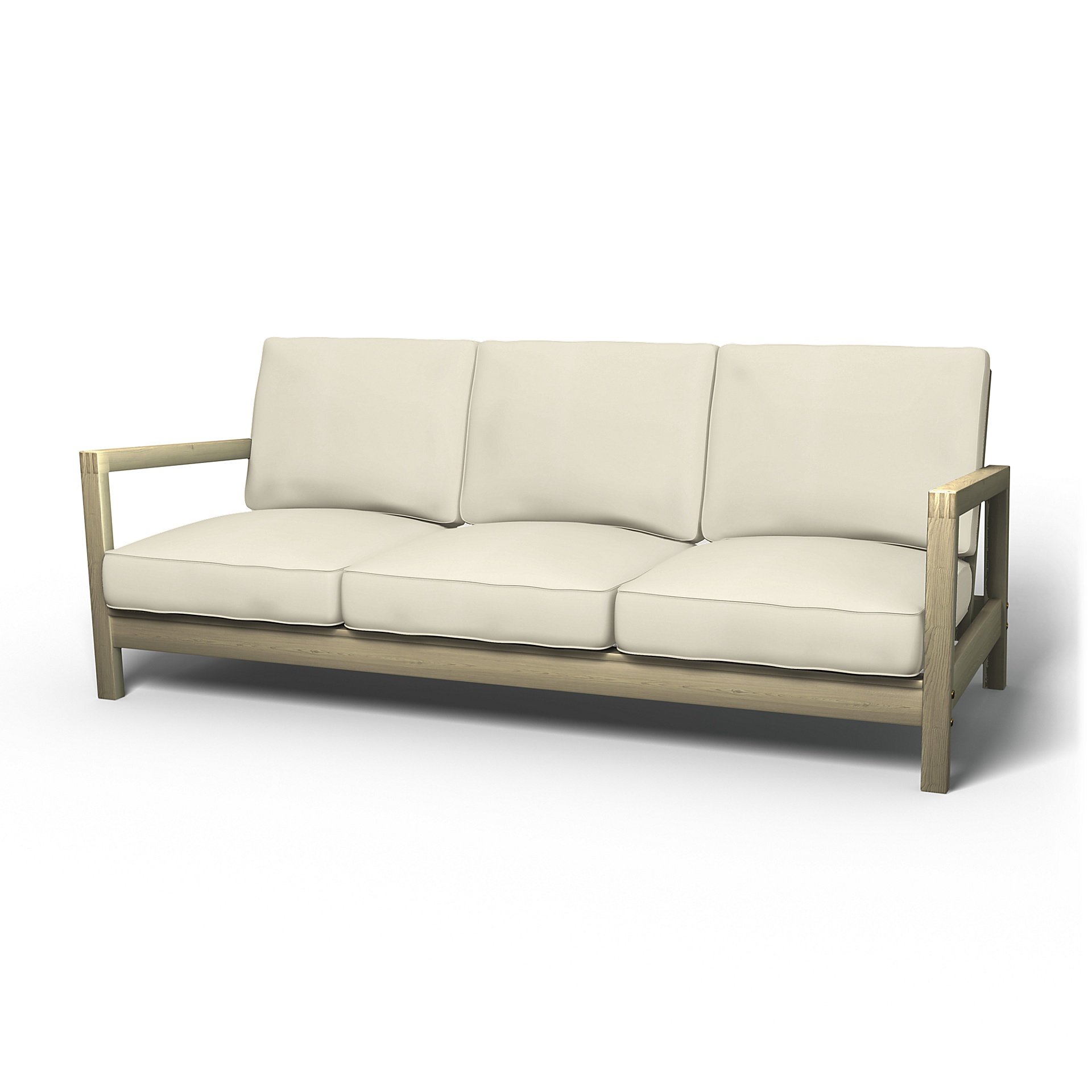 IKEA - Lillberg 3 Seater Sofa Cover, Tofu, Cotton - Bemz