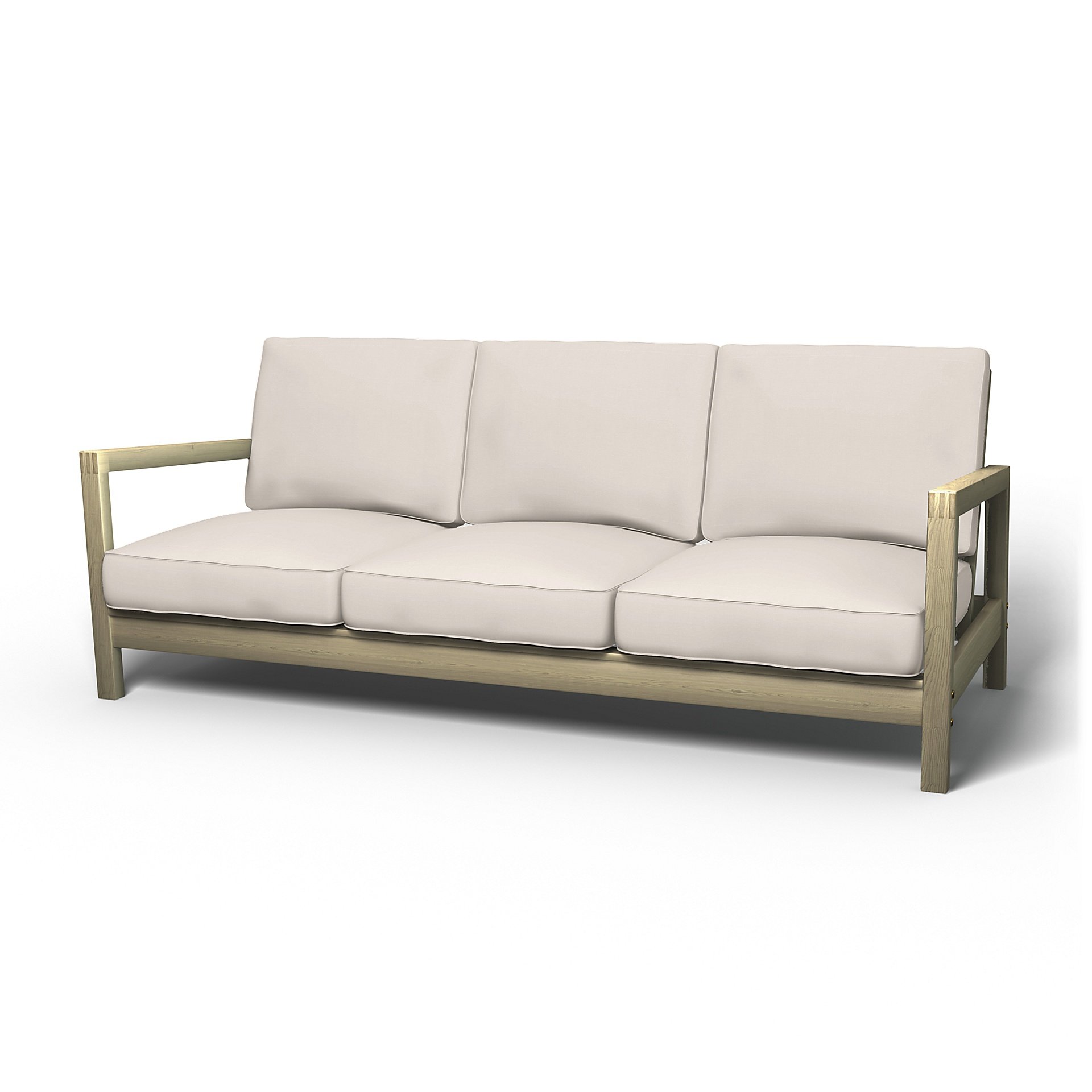 IKEA - Lillberg 3 Seater Sofa Cover, Soft White, Cotton - Bemz