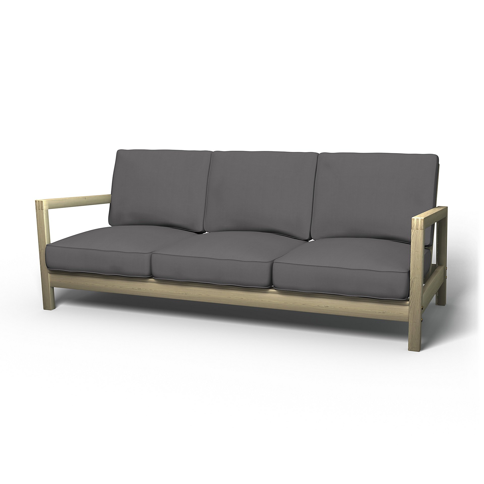 IKEA - Lillberg 3 Seater Sofa Cover, Smoked Pearl, Cotton - Bemz