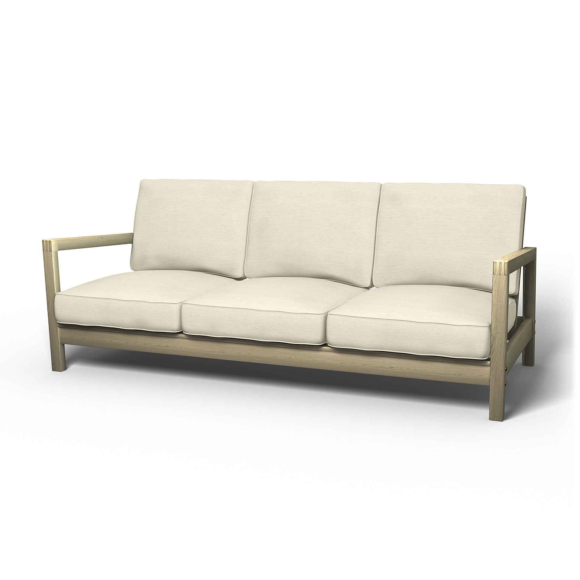 IKEA - Lillberg 3 Seater Sofa Cover, Sand Beige, Cotton - Bemz