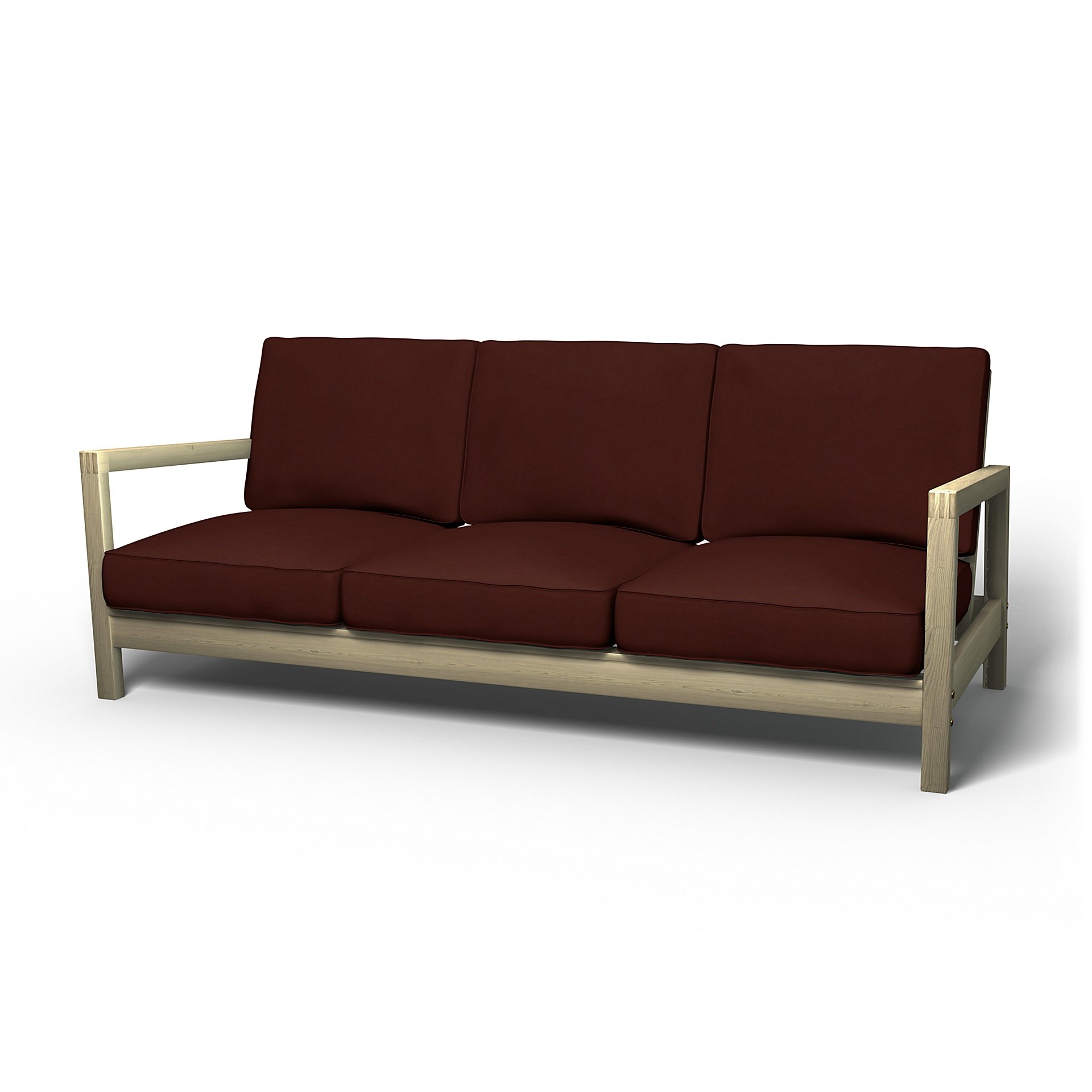 IKEA - Lillberg 3 Seater Sofa Cover, Ground Coffee, Velvet - Bemz