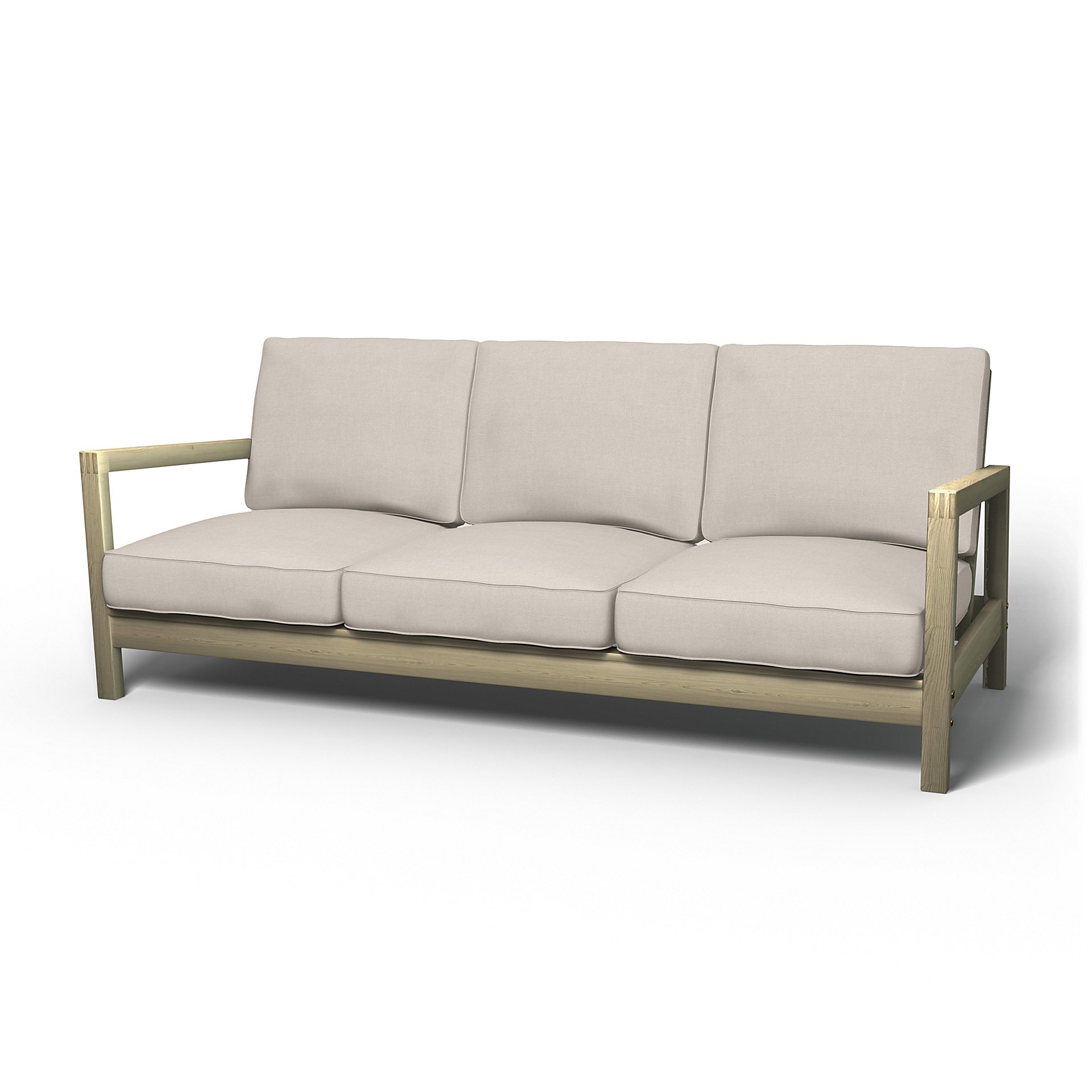 IKEA - Lillberg 3 Seater Sofa Cover, Chalk, Linen - Bemz