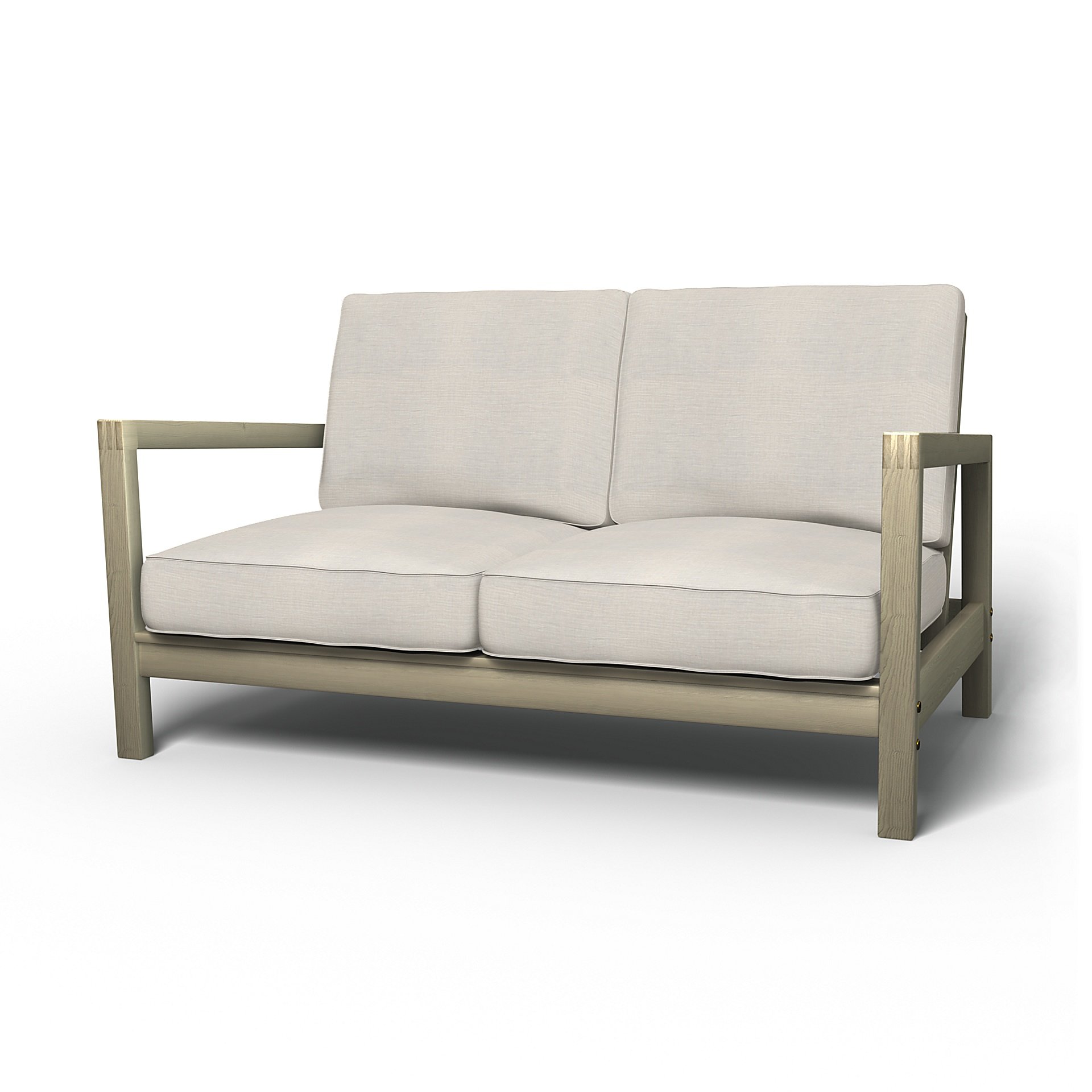IKEA - Lillberg 2 Seater Sofa Cover, Soft White, Linen - Bemz