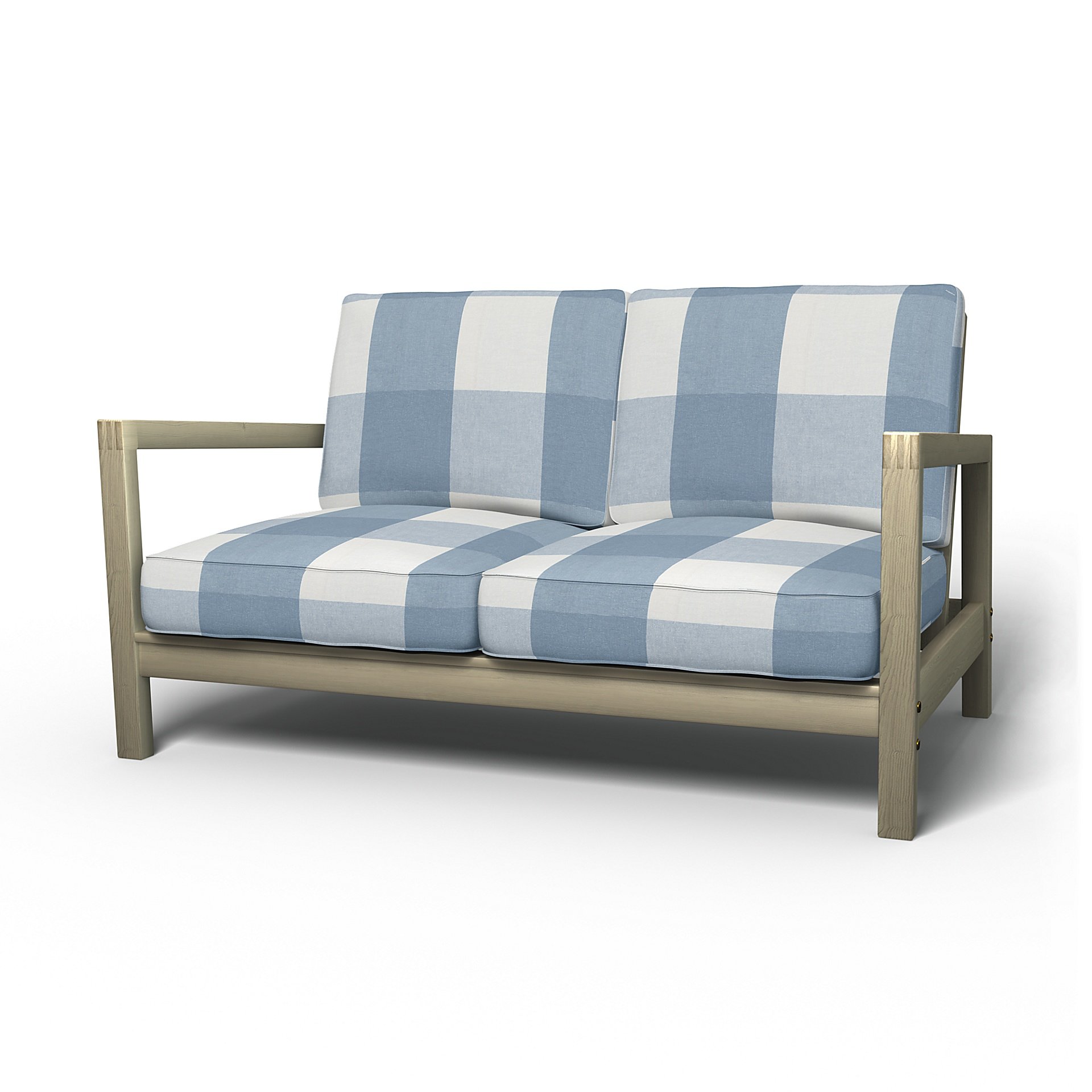 IKEA - Lillberg 2 Seater Sofa Cover, Sky Blue, Linen - Bemz