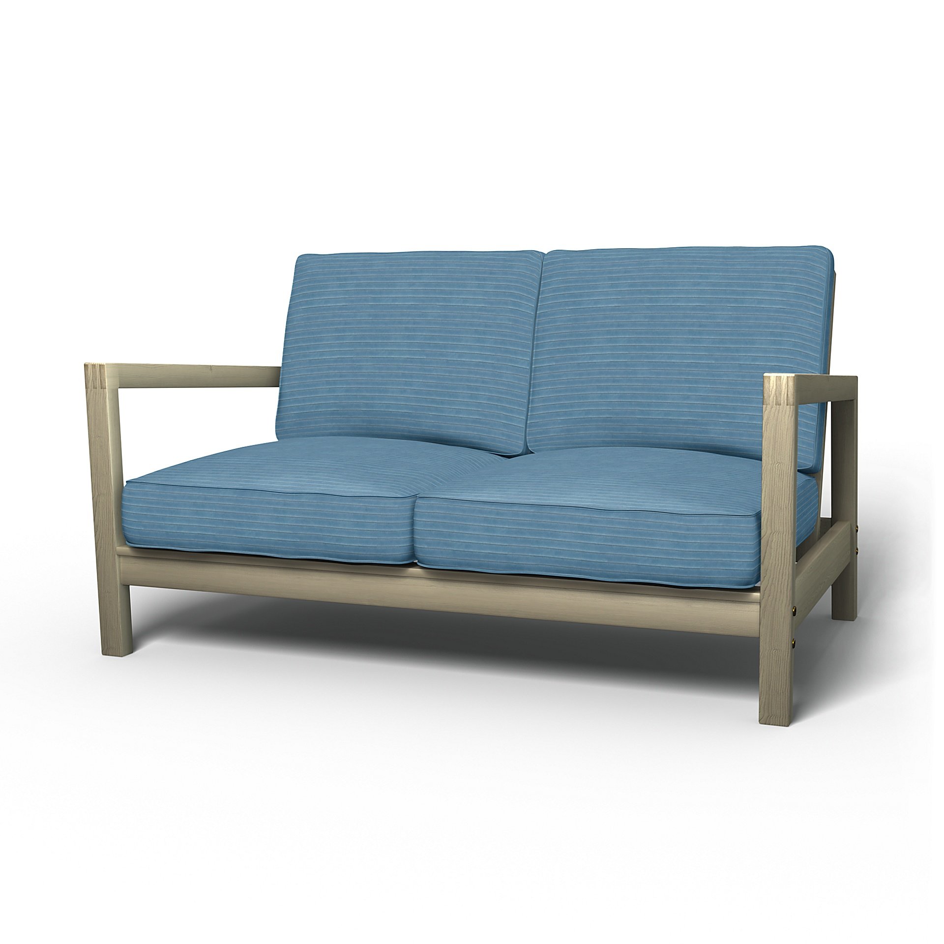 IKEA - Lillberg 2 Seater Sofa Cover, Sky Blue, Corduroy - Bemz
