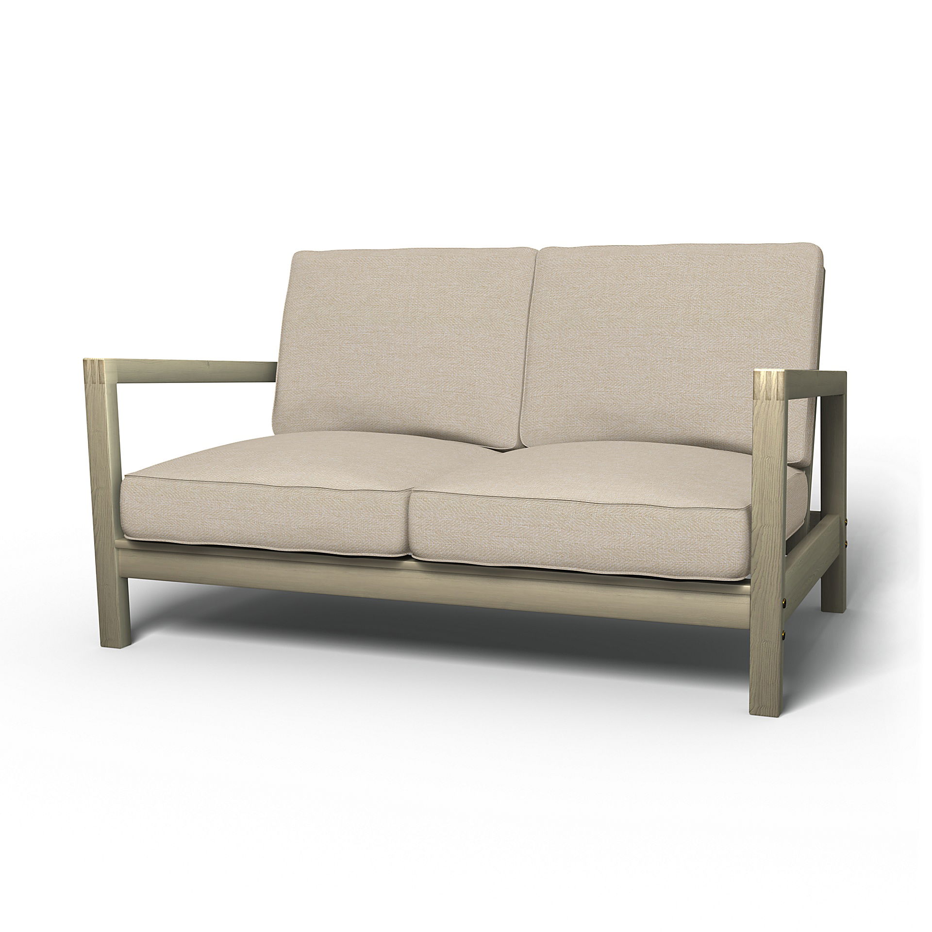 IKEA - Lillberg 2 Seater Sofa Cover, Natural, Bouclé & Texture - Bemz