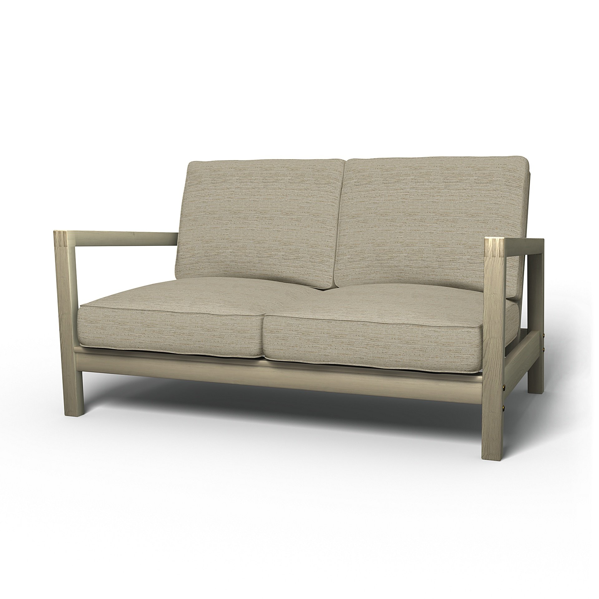 IKEA - Lillberg 2 Seater Sofa Cover, Light Sand, Boucle & Texture - Bemz