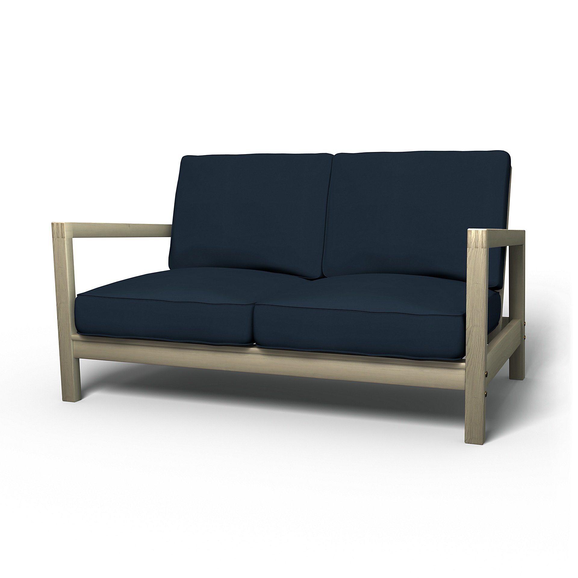 IKEA - Lillberg 2 Seater Sofa Cover, Navy Blue, Cotton - Bemz
