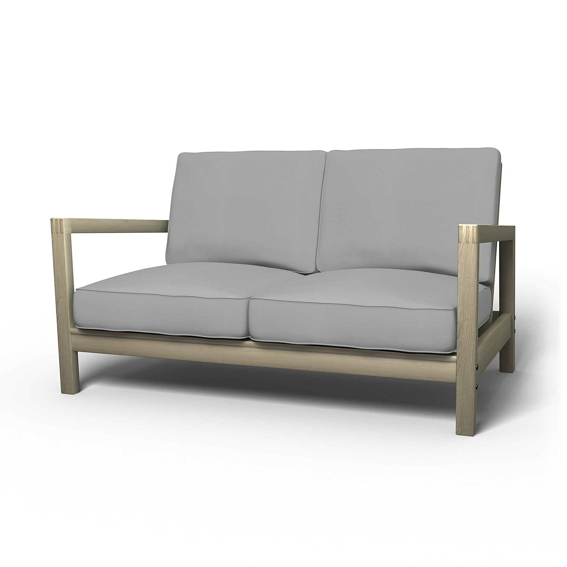 IKEA - Lillberg 2 Seater Sofa Cover, Silver Grey, Cotton - Bemz