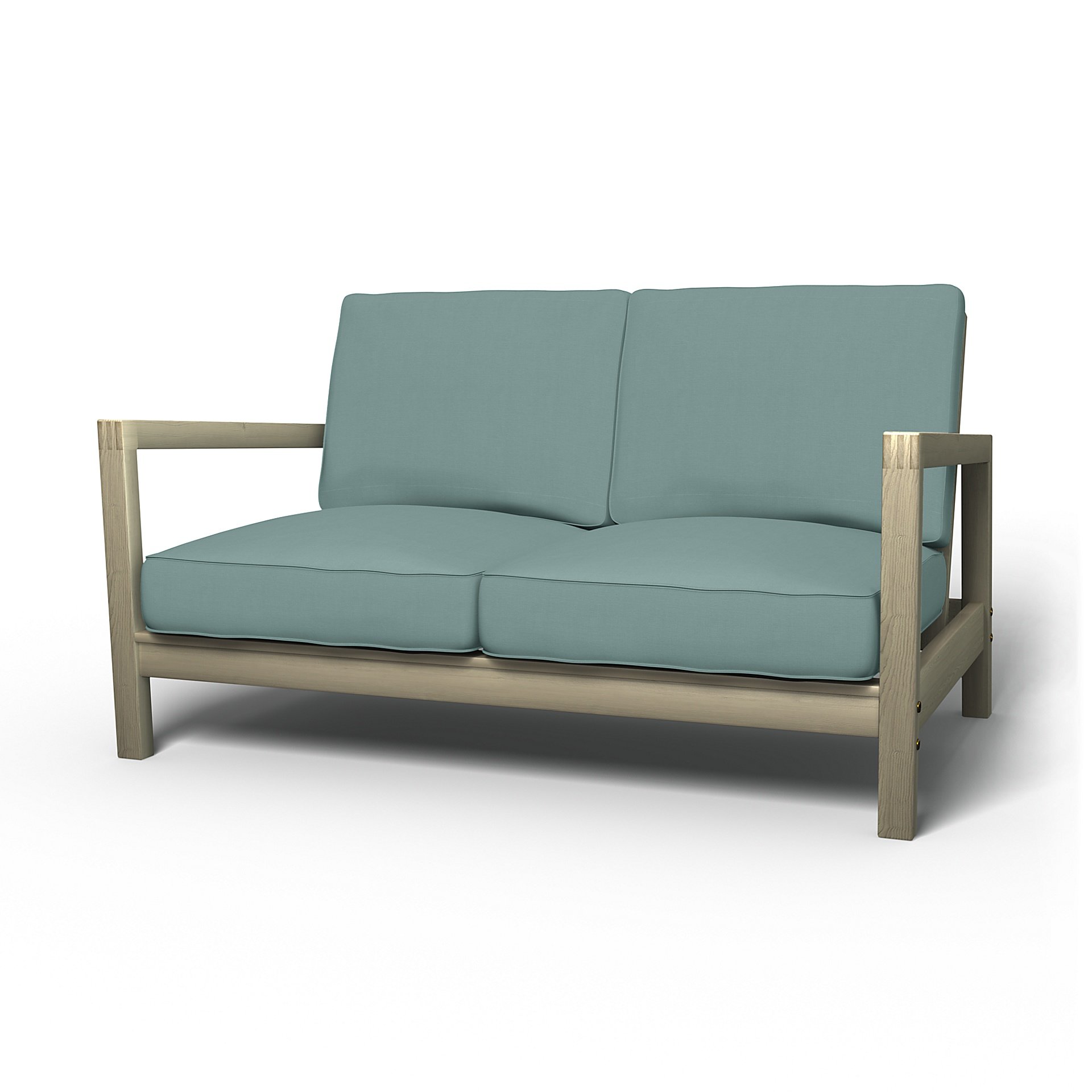 IKEA - Lillberg 2 Seater Sofa Cover, Mineral Blue, Cotton - Bemz