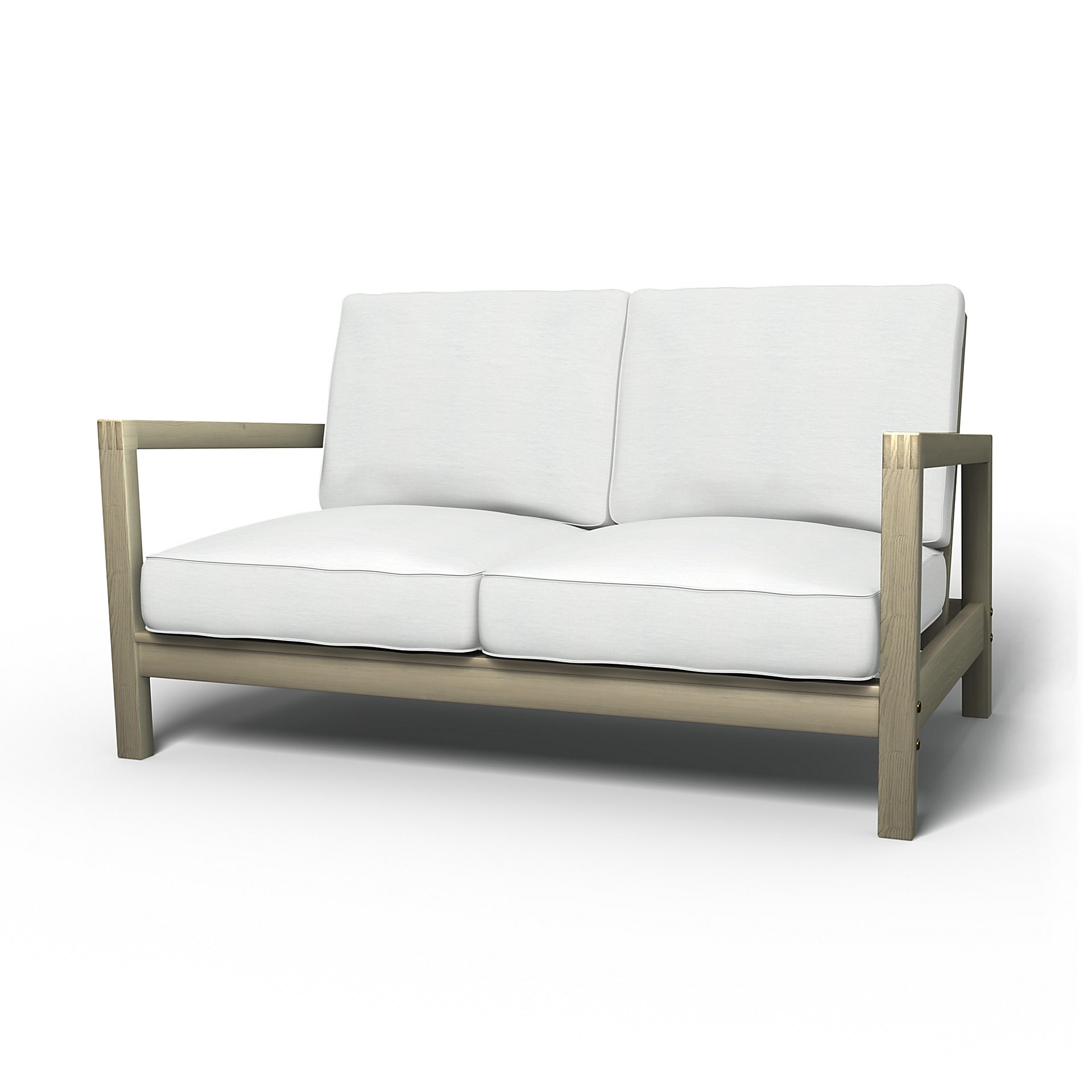 IKEA - Lillberg 2 Seater Sofa Cover, White, Linen - Bemz