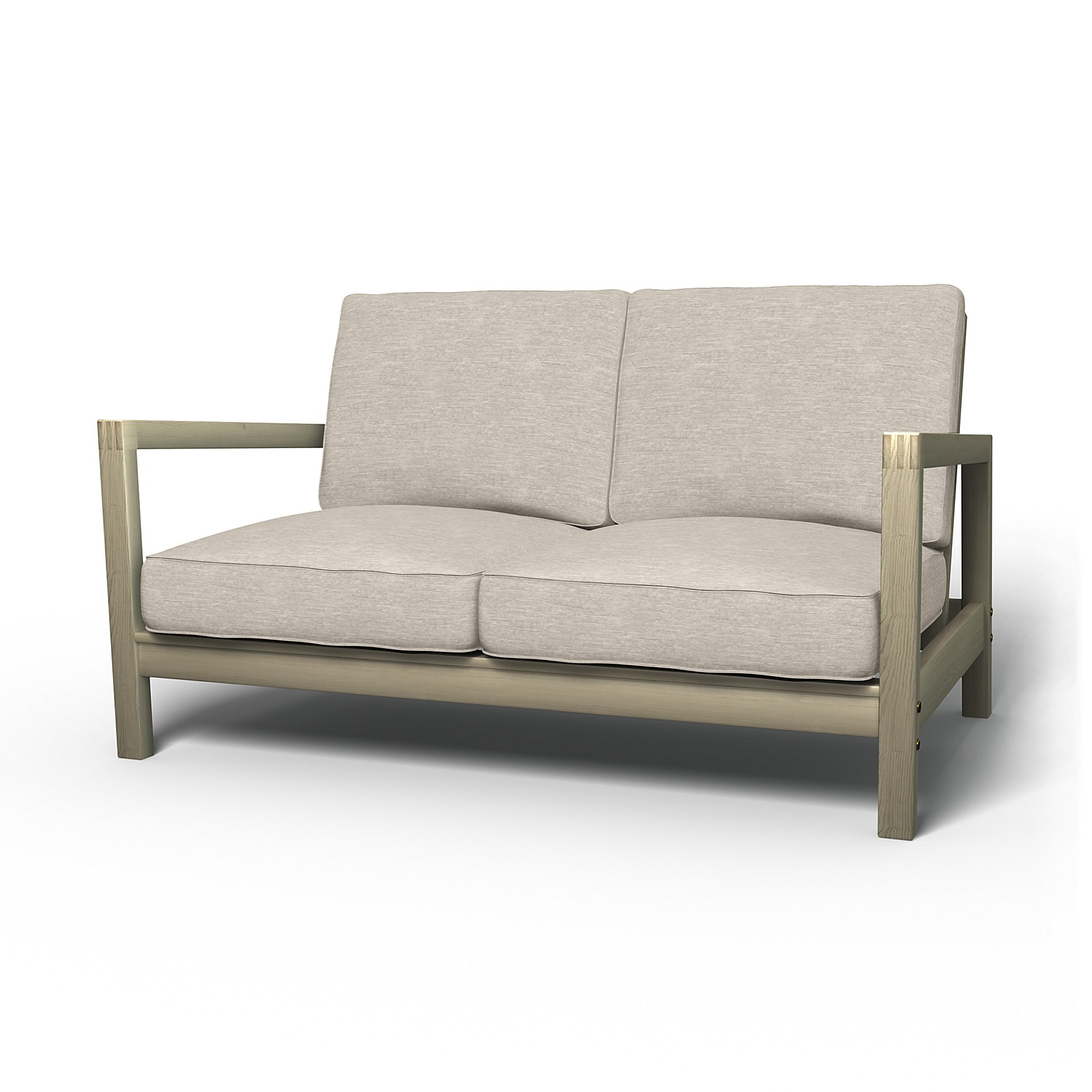 IKEA - Lillberg 2 Seater Sofa Cover, Natural White, Velvet - Bemz