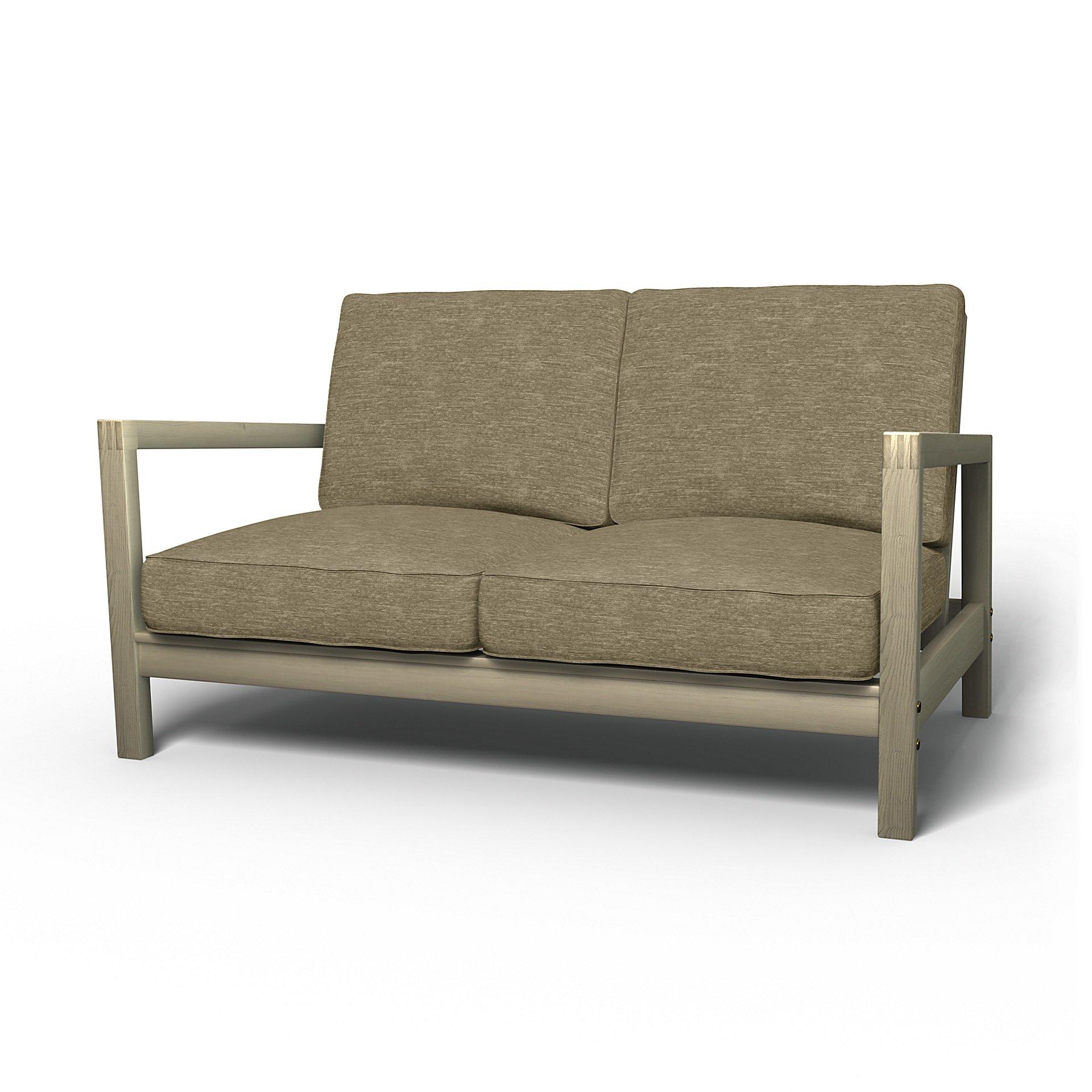 IKEA - Lillberg 2 Seater Sofa Cover, Beige, Velvet - Bemz