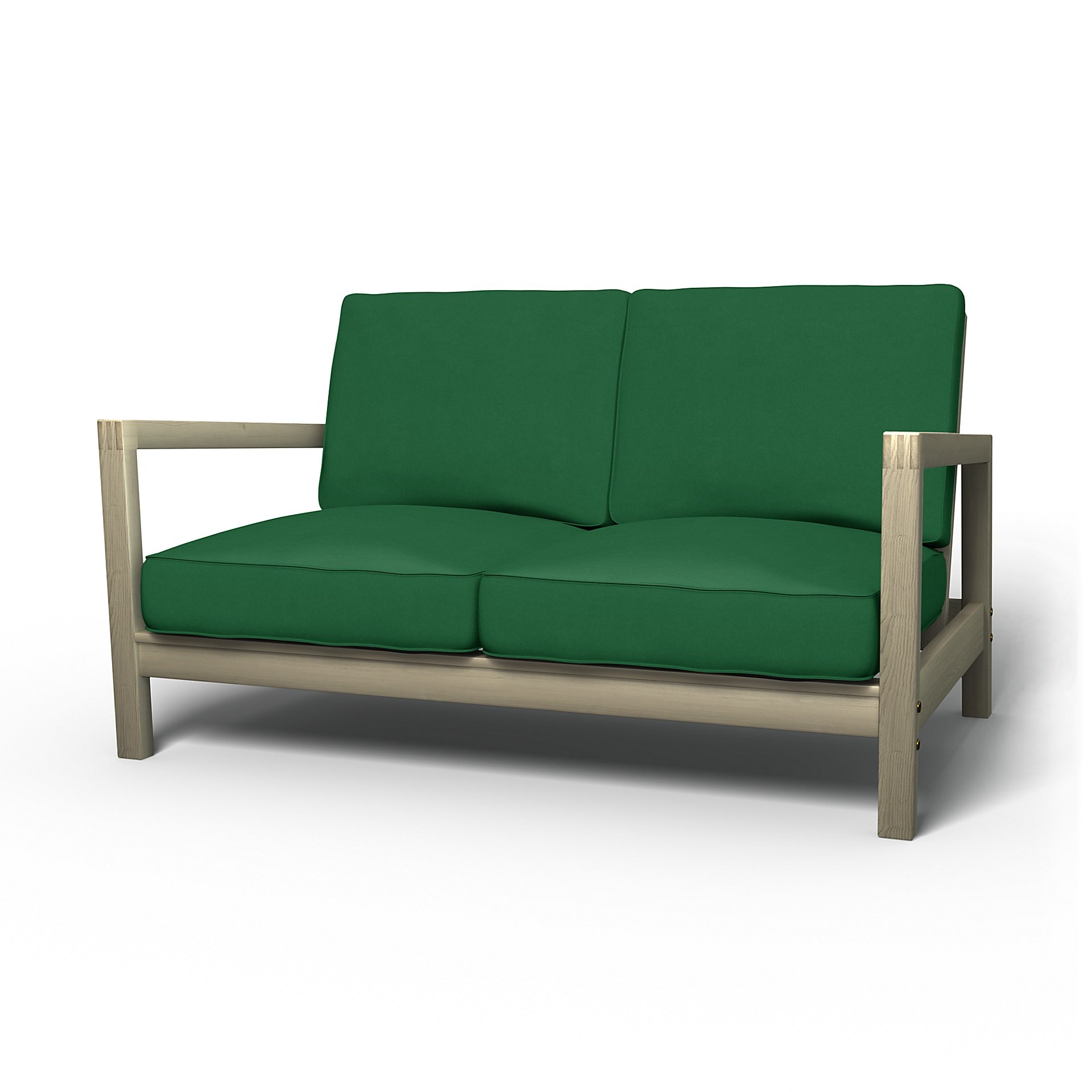 IKEA - Lillberg 2 Seater Sofa Cover, Abundant Green, Velvet - Bemz