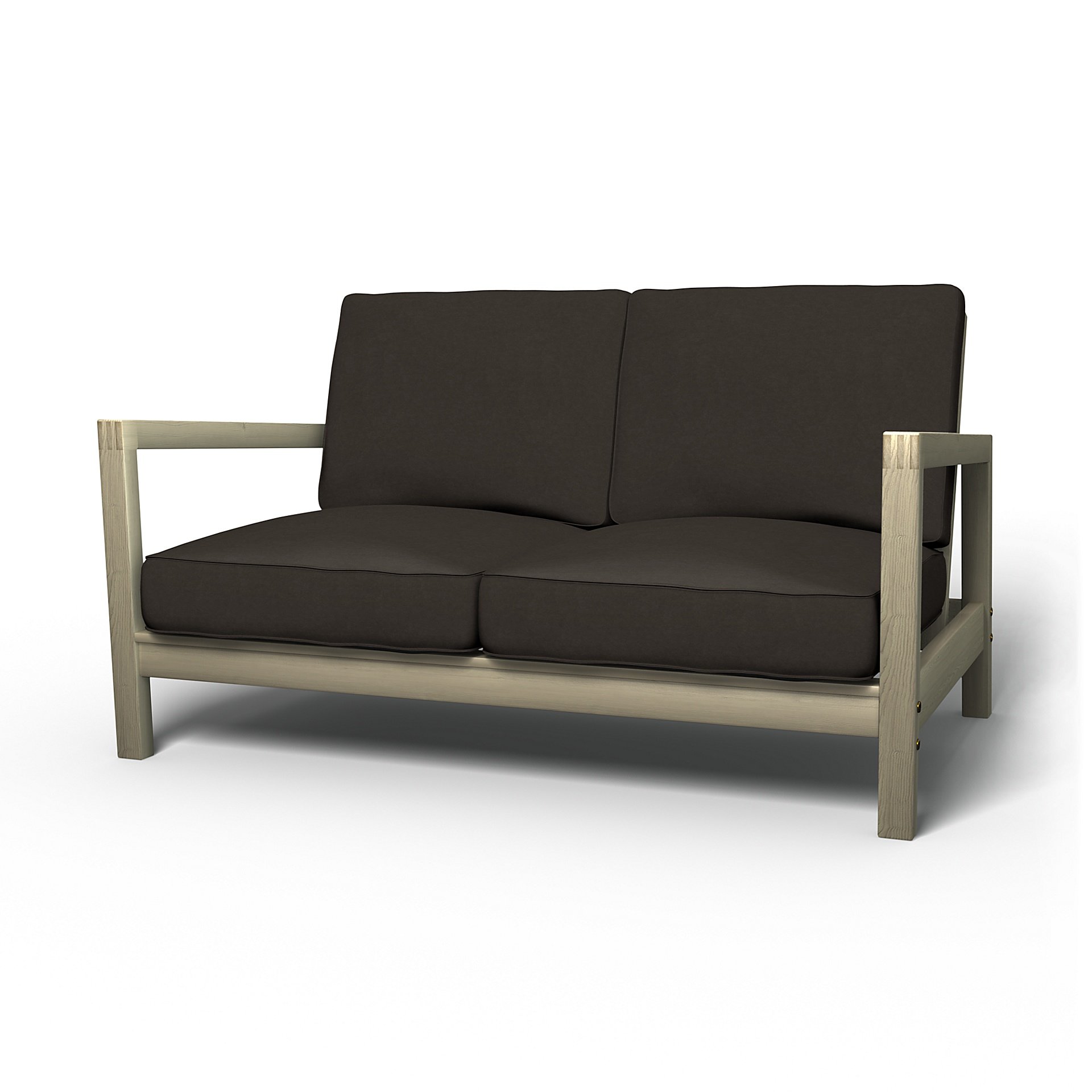 IKEA - Lillberg 2 Seater Sofa Cover, Licorice, Velvet - Bemz
