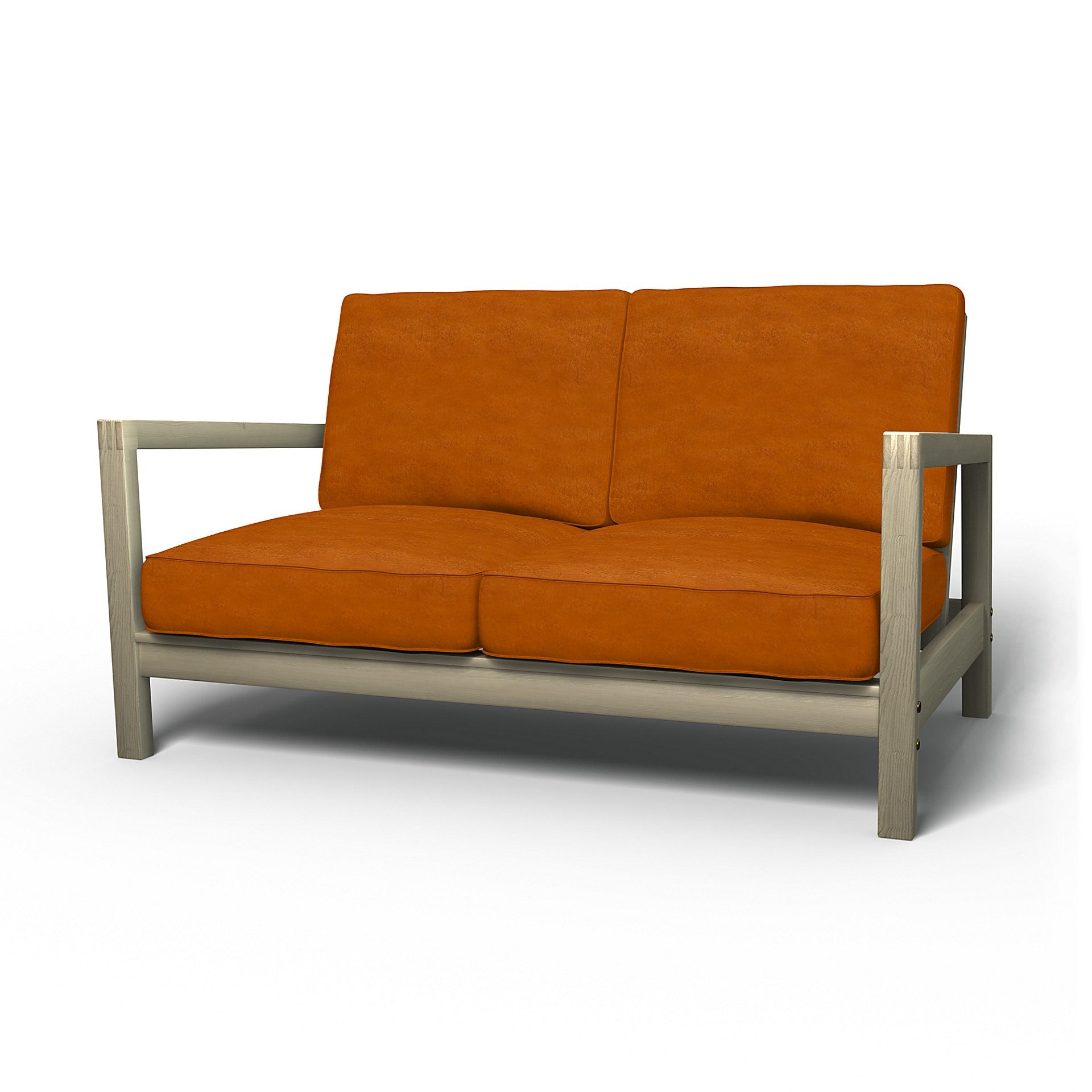 IKEA - Lillberg 2 Seater Sofa Cover, Cognac, Velvet - Bemz