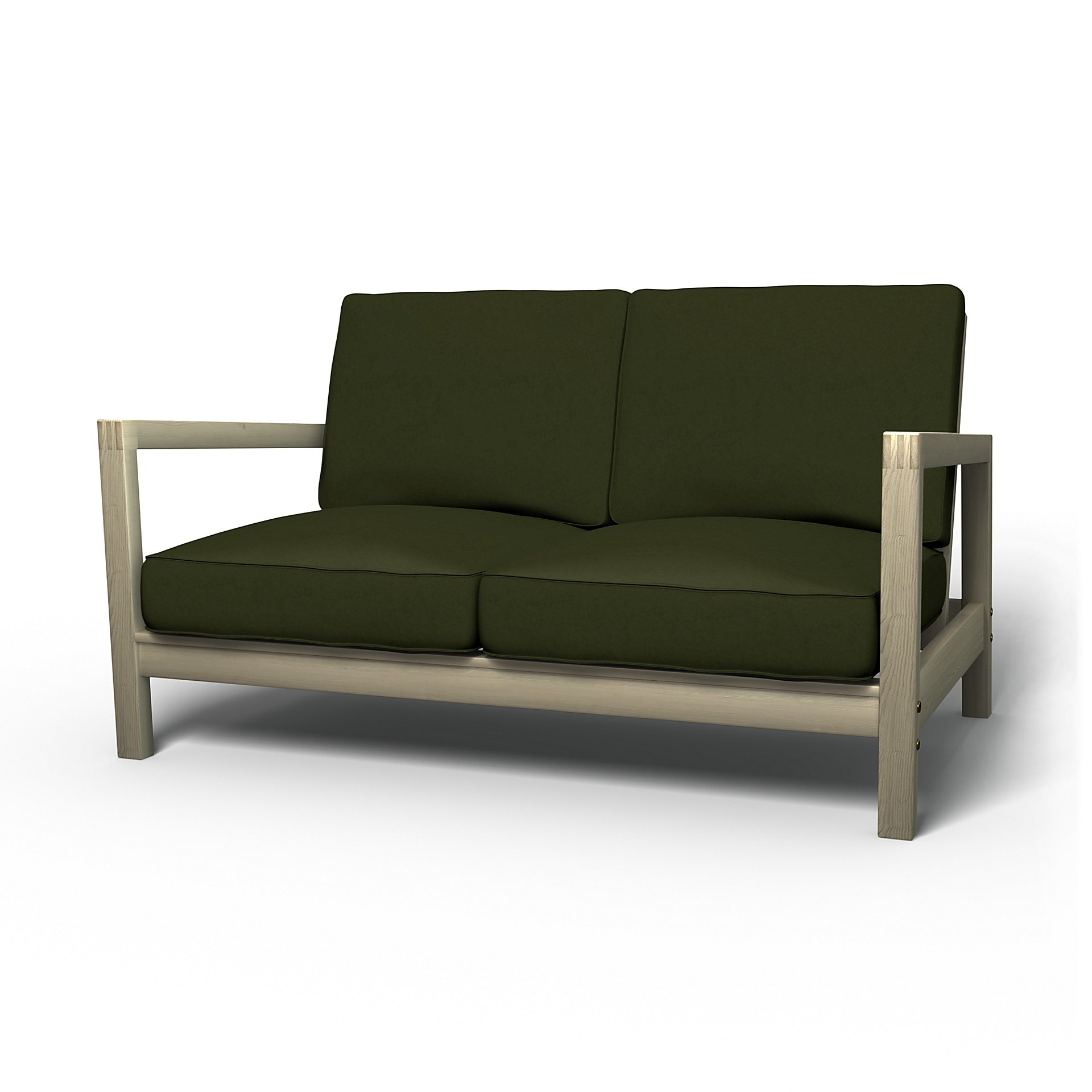 IKEA - Lillberg 2 Seater Sofa Cover, Moss, Velvet - Bemz