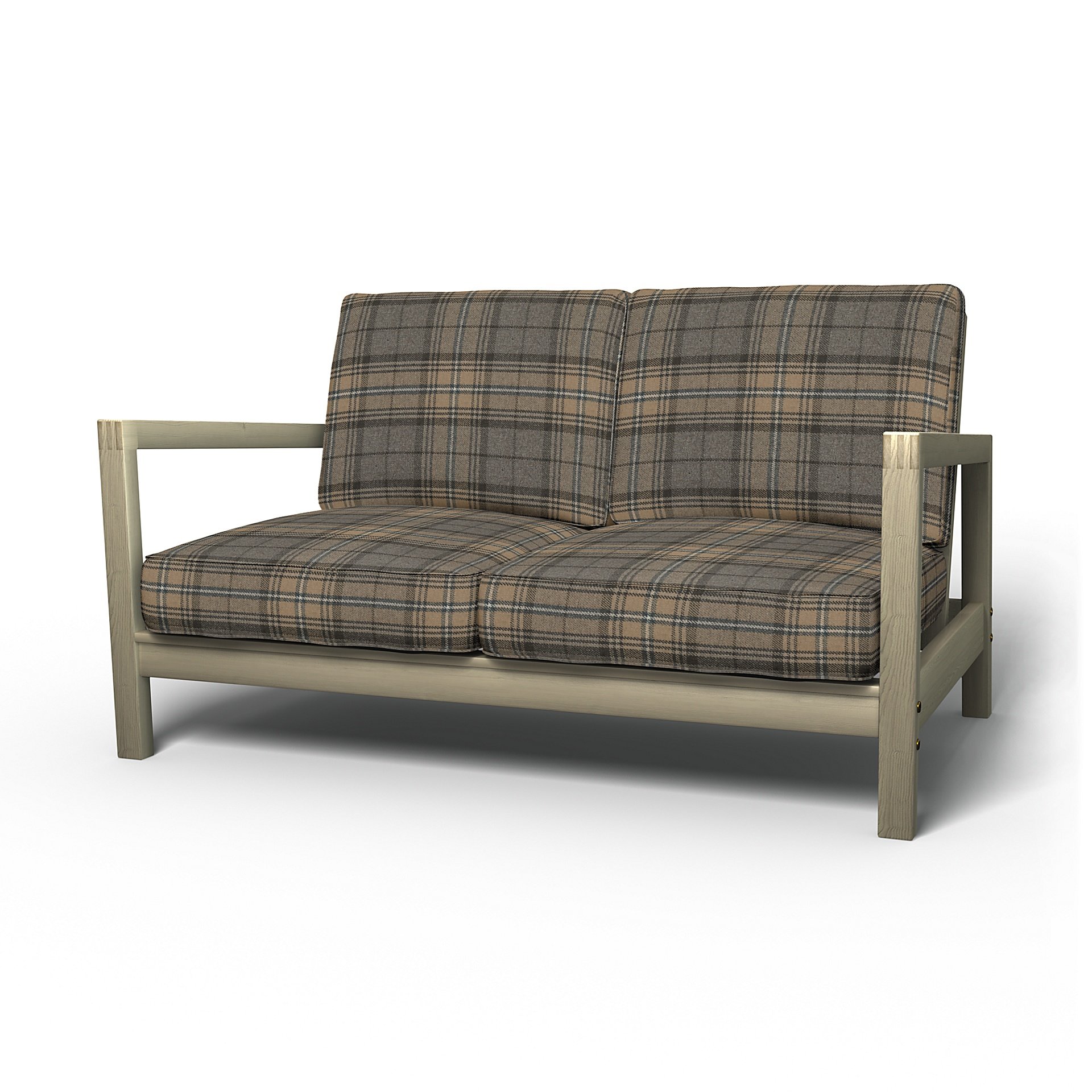 IKEA - Lillberg 2 Seater Sofa Cover, Bark Brown, Wool - Bemz