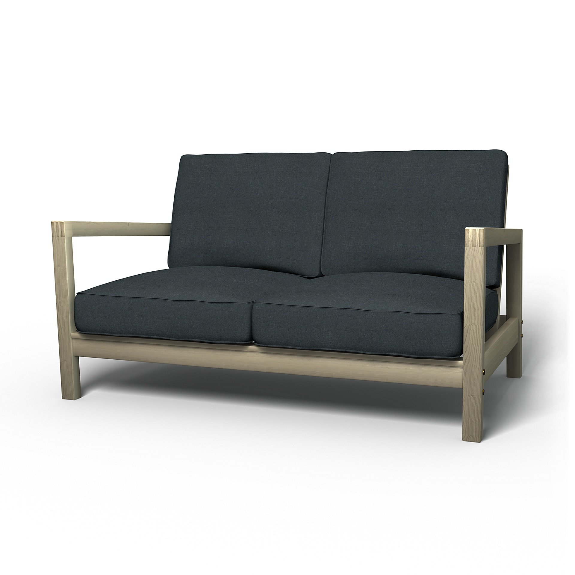 IKEA - Lillberg 2 Seater Sofa Cover, Graphite Grey, Linen - Bemz