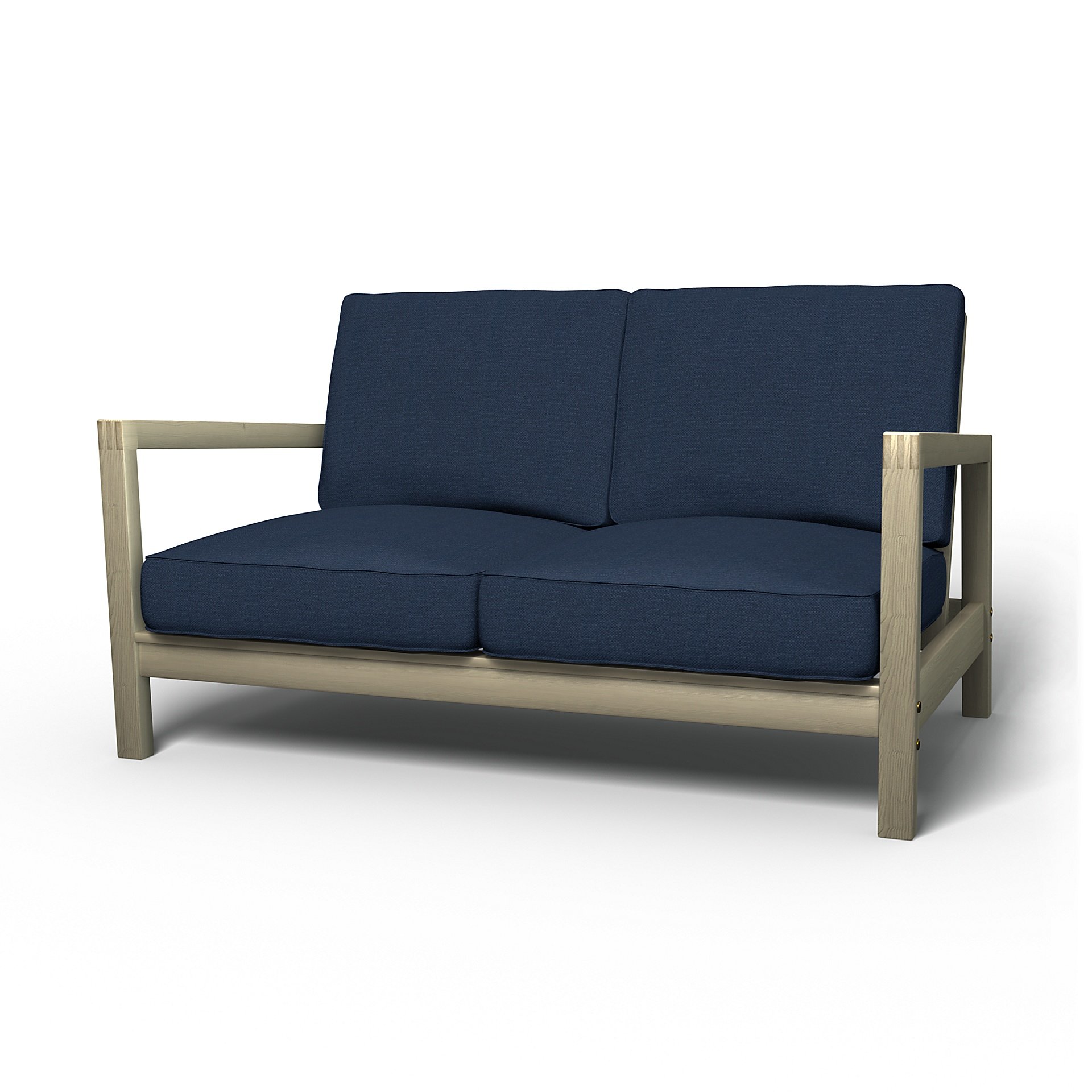 IKEA - Lillberg 2 Seater Sofa Cover, Navy Blue, Linen - Bemz