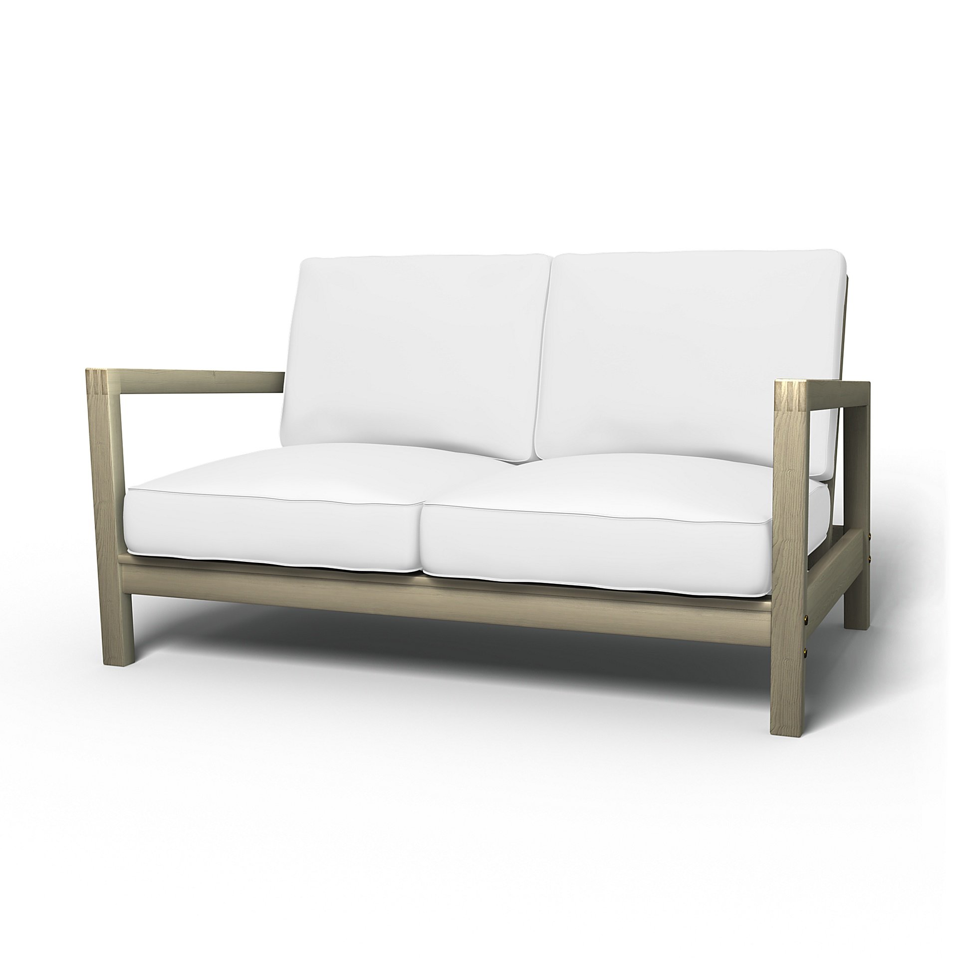 IKEA - Lillberg 2 Seater Sofa Cover, Absolute White, Linen - Bemz