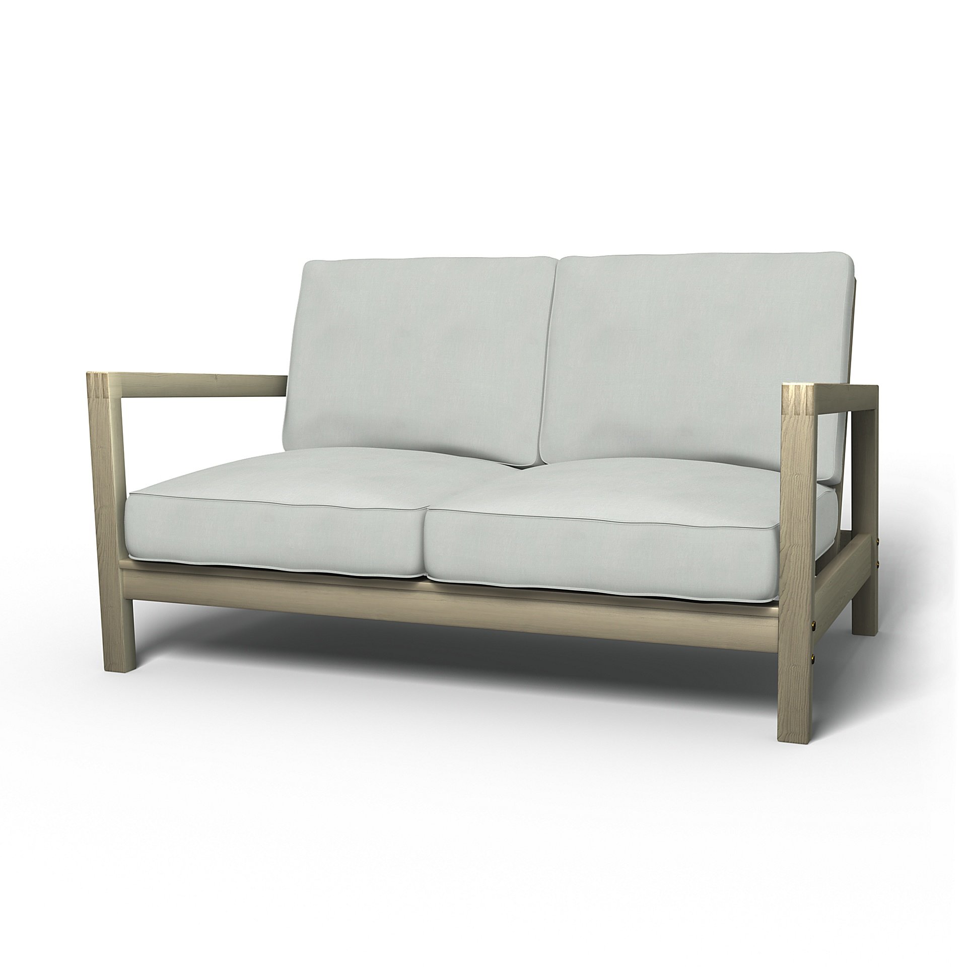 IKEA - Lillberg 2 Seater Sofa Cover, Silver Grey, Linen - Bemz