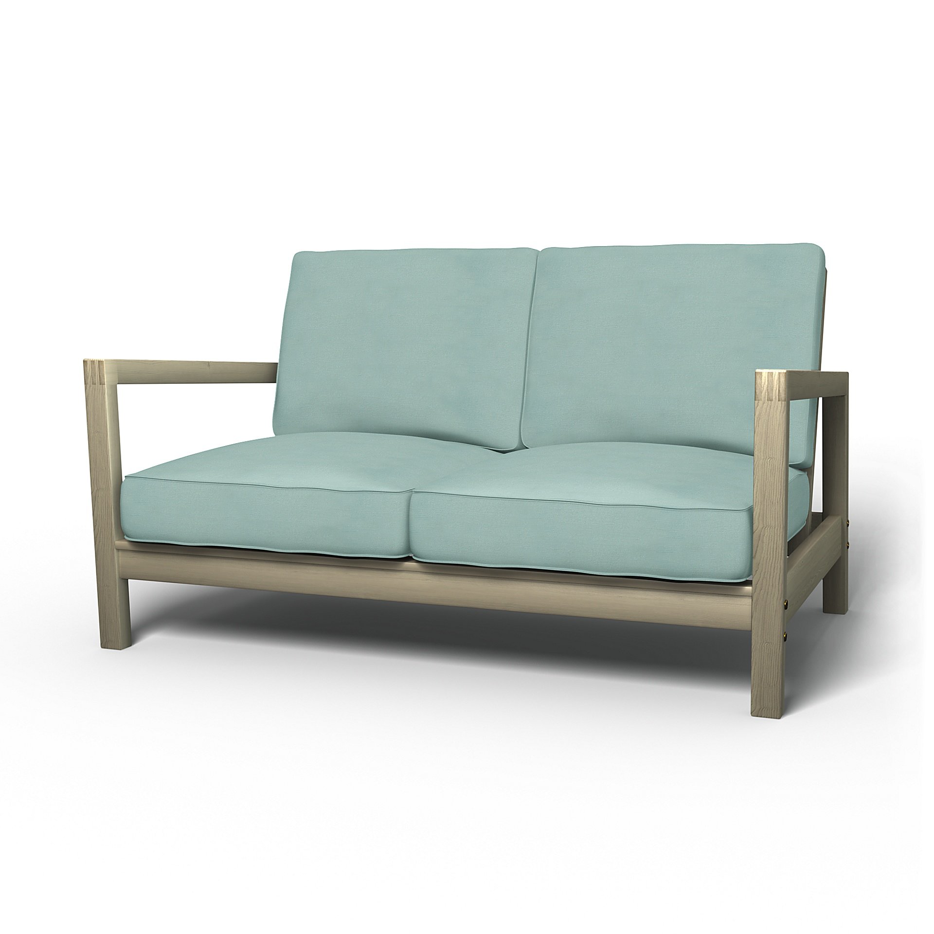 IKEA - Lillberg 2 Seater Sofa Cover, Mineral Blue, Linen - Bemz