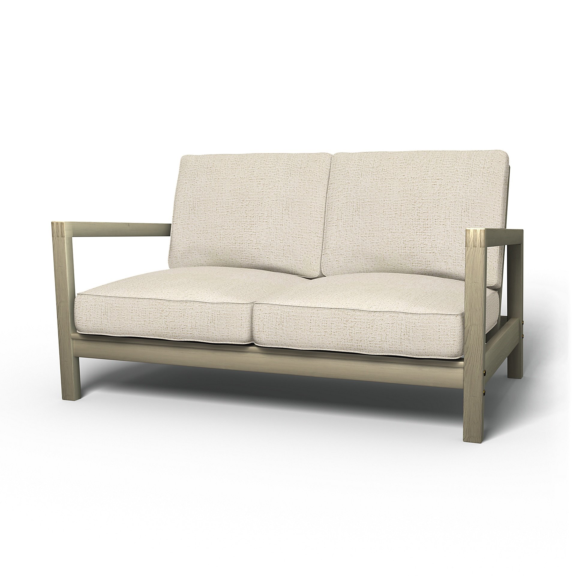 IKEA - Lillberg 2 Seater Sofa Cover, Ecru, Boucle & Texture - Bemz