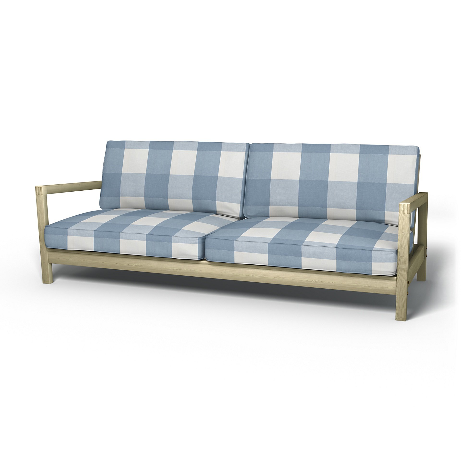 IKEA - Lillberg Sofa Bed Cover, Sky Blue, Linen - Bemz