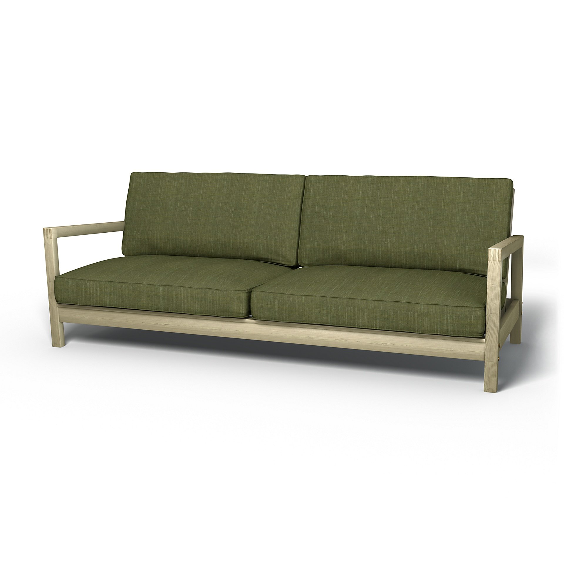 IKEA - Lillberg Sofa Bed Cover, Moss Green, Boucle & Texture - Bemz