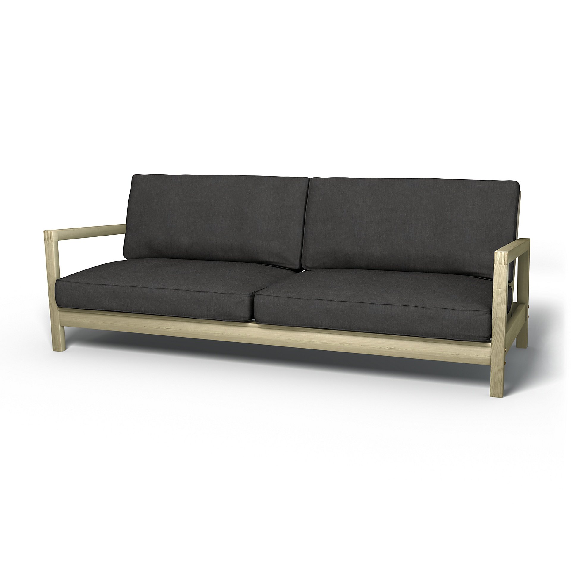 IKEA - Lillberg Sofa Bed Cover, Espresso, Linen - Bemz