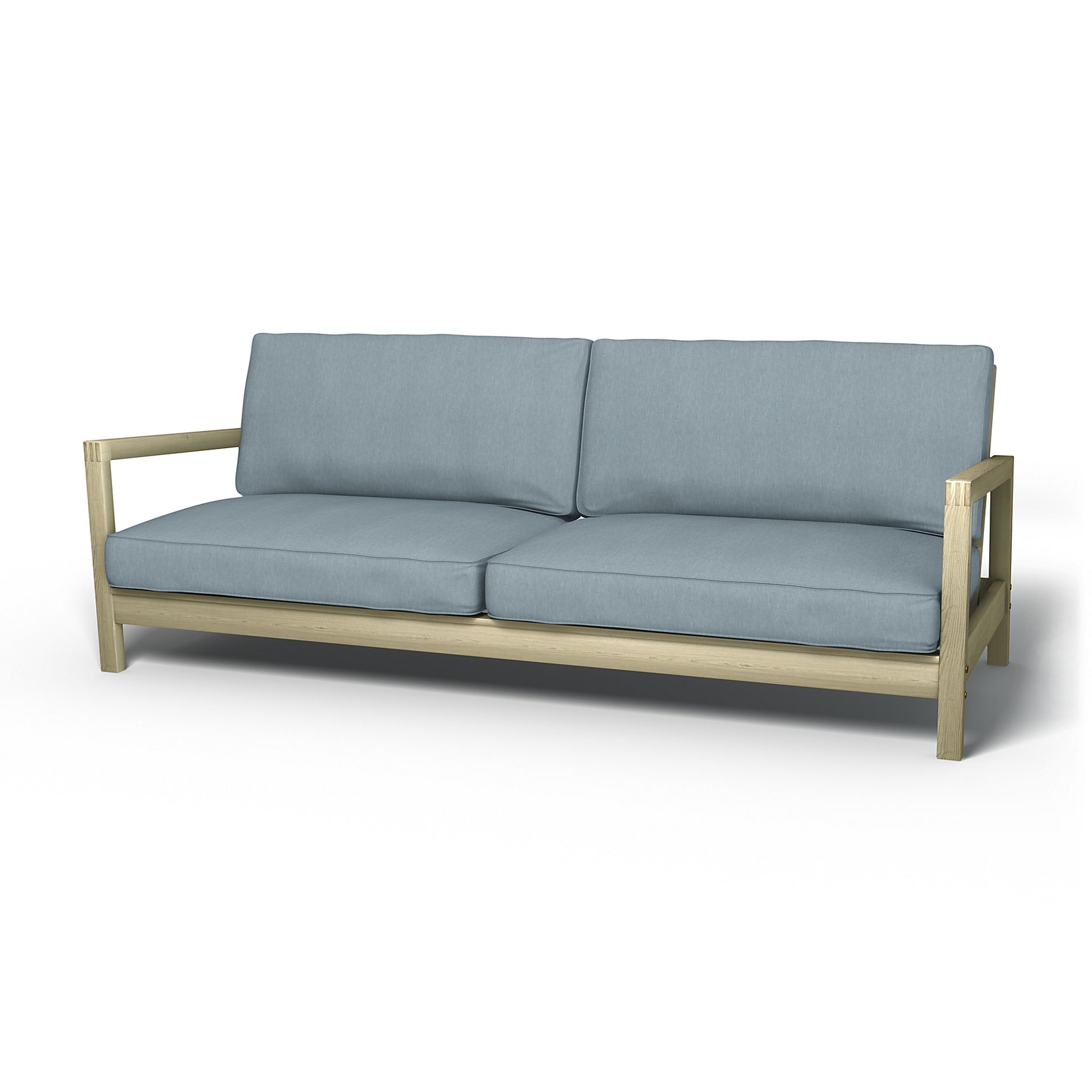 IKEA - Lillberg Sofa Bed Cover, Dusty Blue, Linen - Bemz