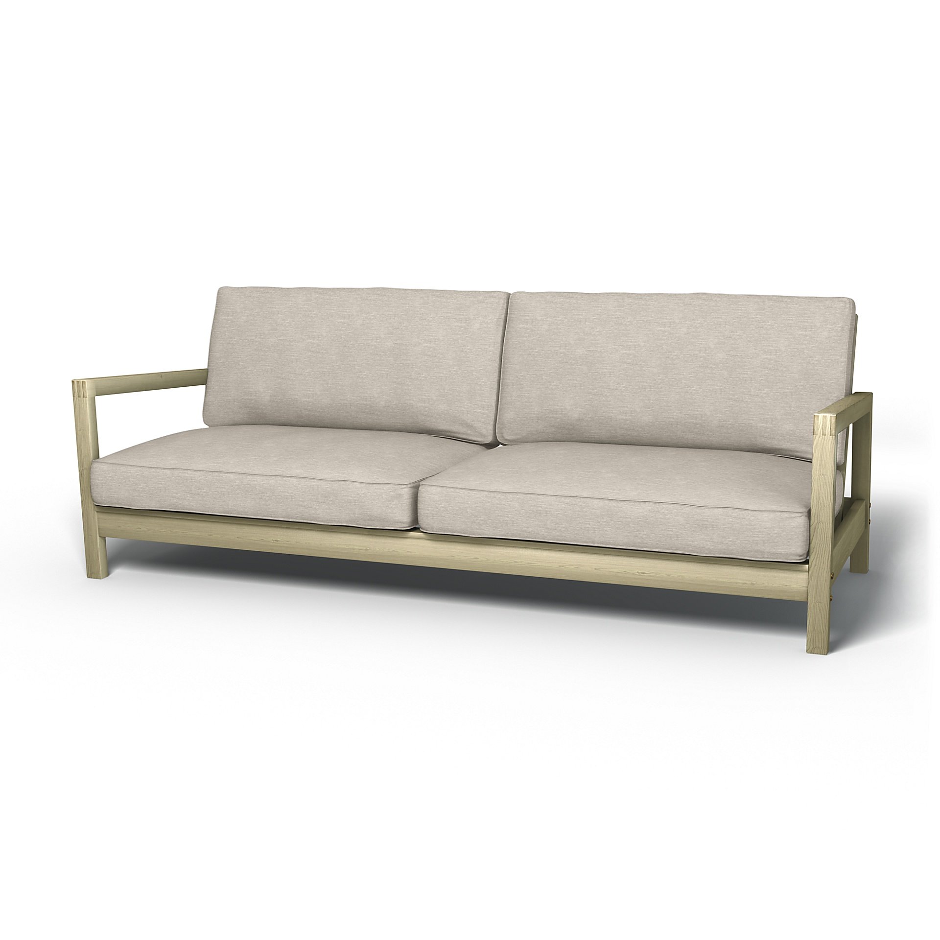 IKEA - Lillberg Sofa Bed Cover, Natural White, Velvet - Bemz