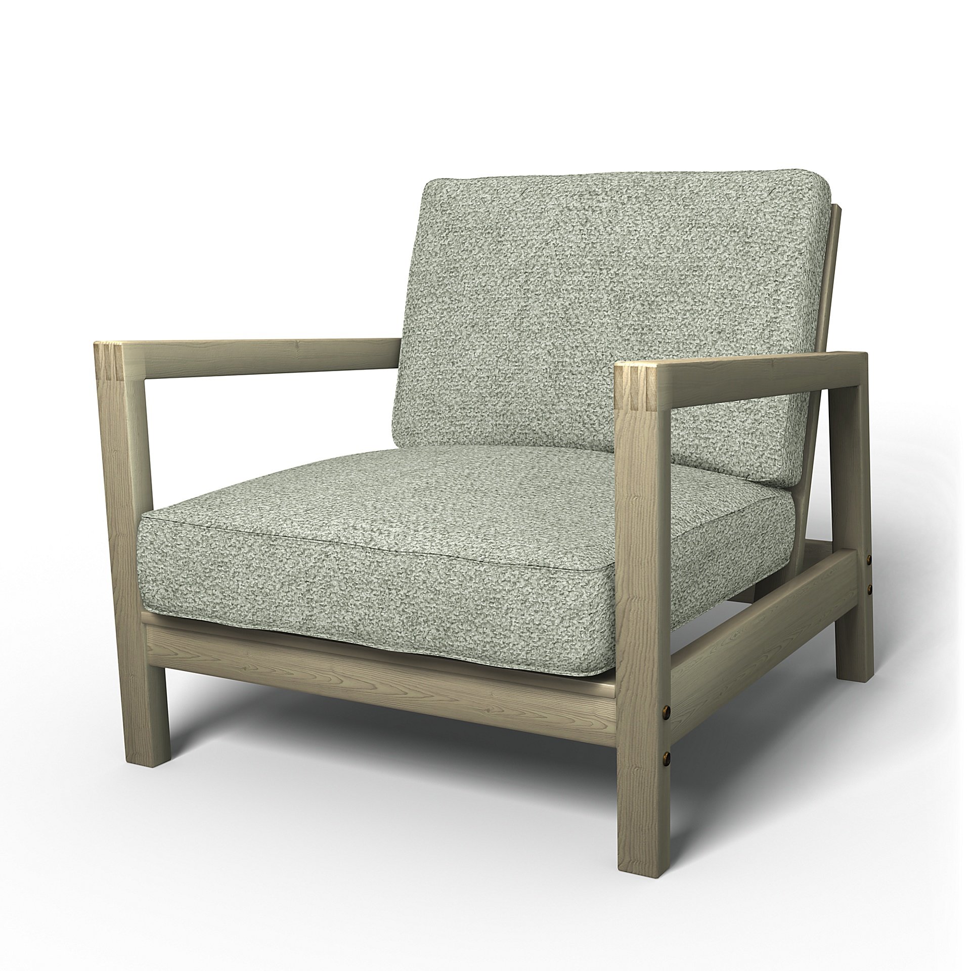IKEA - Lillberg Armchair Cover, Pistachio, Boucle & Texture - Bemz