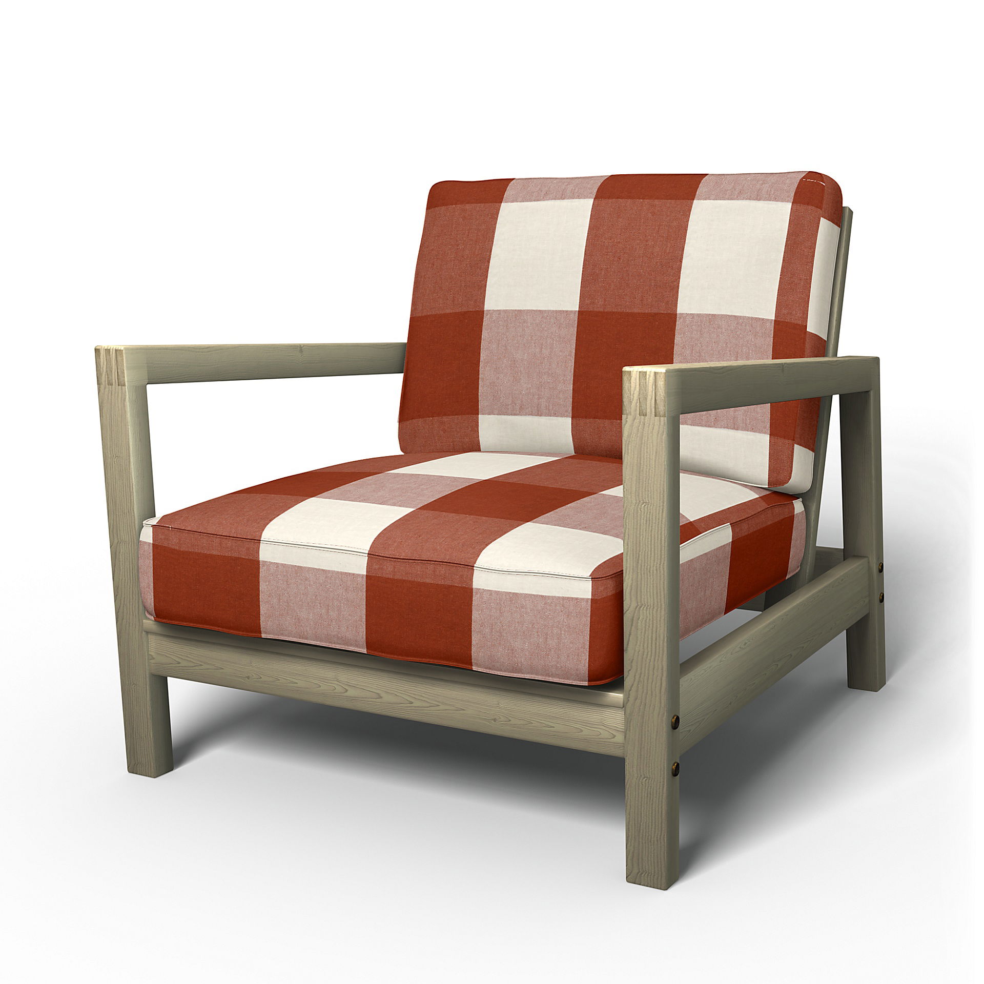 IKEA - Lillberg Armchair Cover, Terracotta, Linen - Bemz