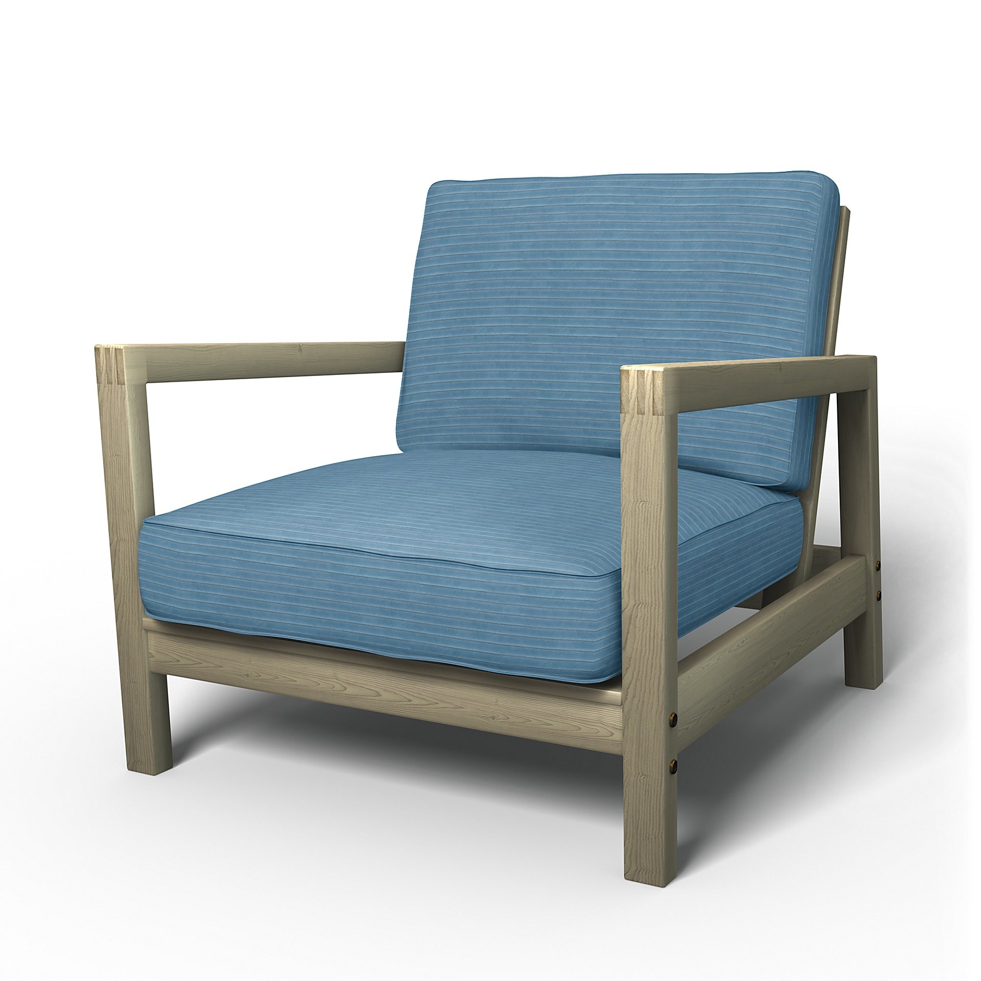 IKEA - Lillberg Armchair Cover, Sky Blue, Corduroy - Bemz