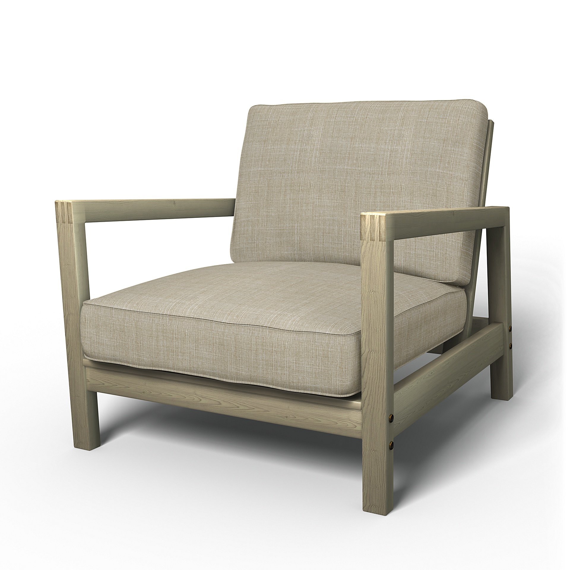 IKEA - Lillberg Armchair Cover, Sand Beige, Boucle & Texture - Bemz