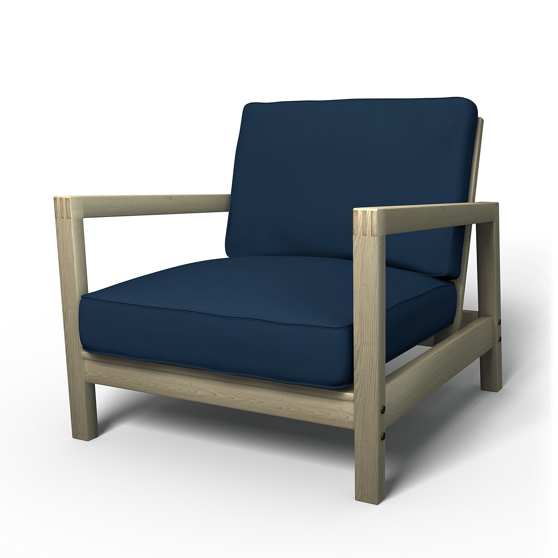 IKEA - Lillberg Armchair Cover, Deep Navy Blue, Cotton - Bemz