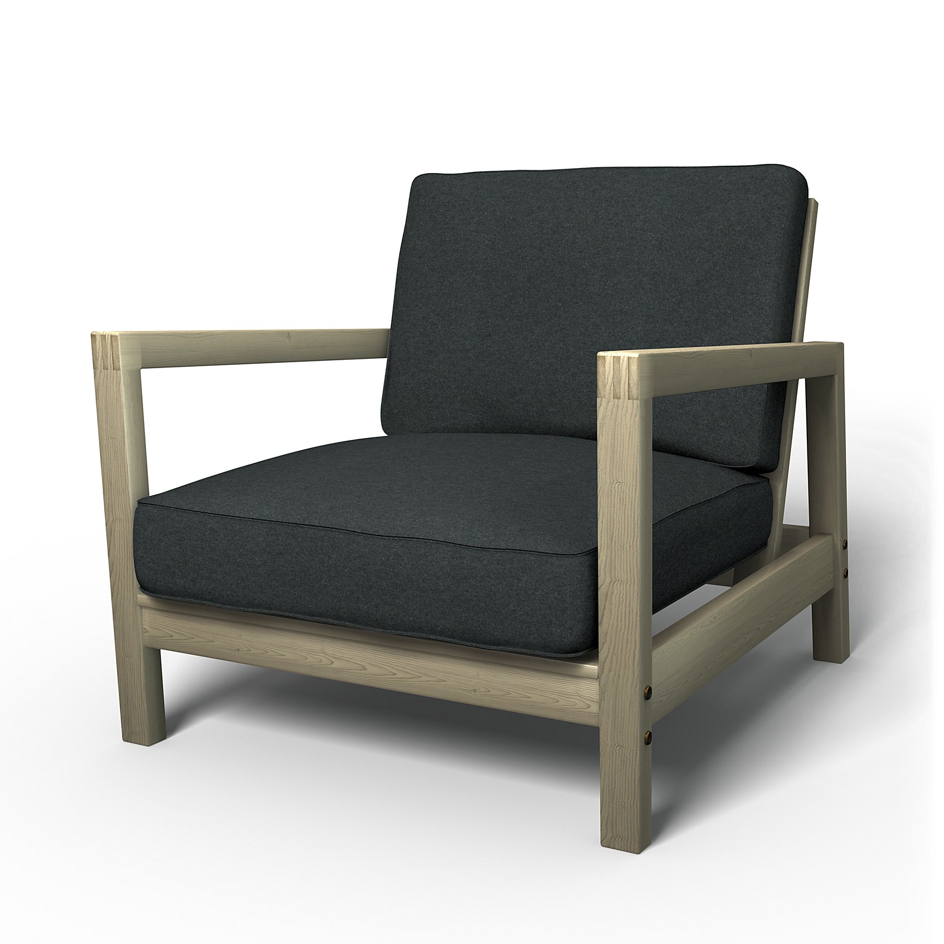 IKEA - Lillberg Armchair Cover, Stone, Wool - Bemz