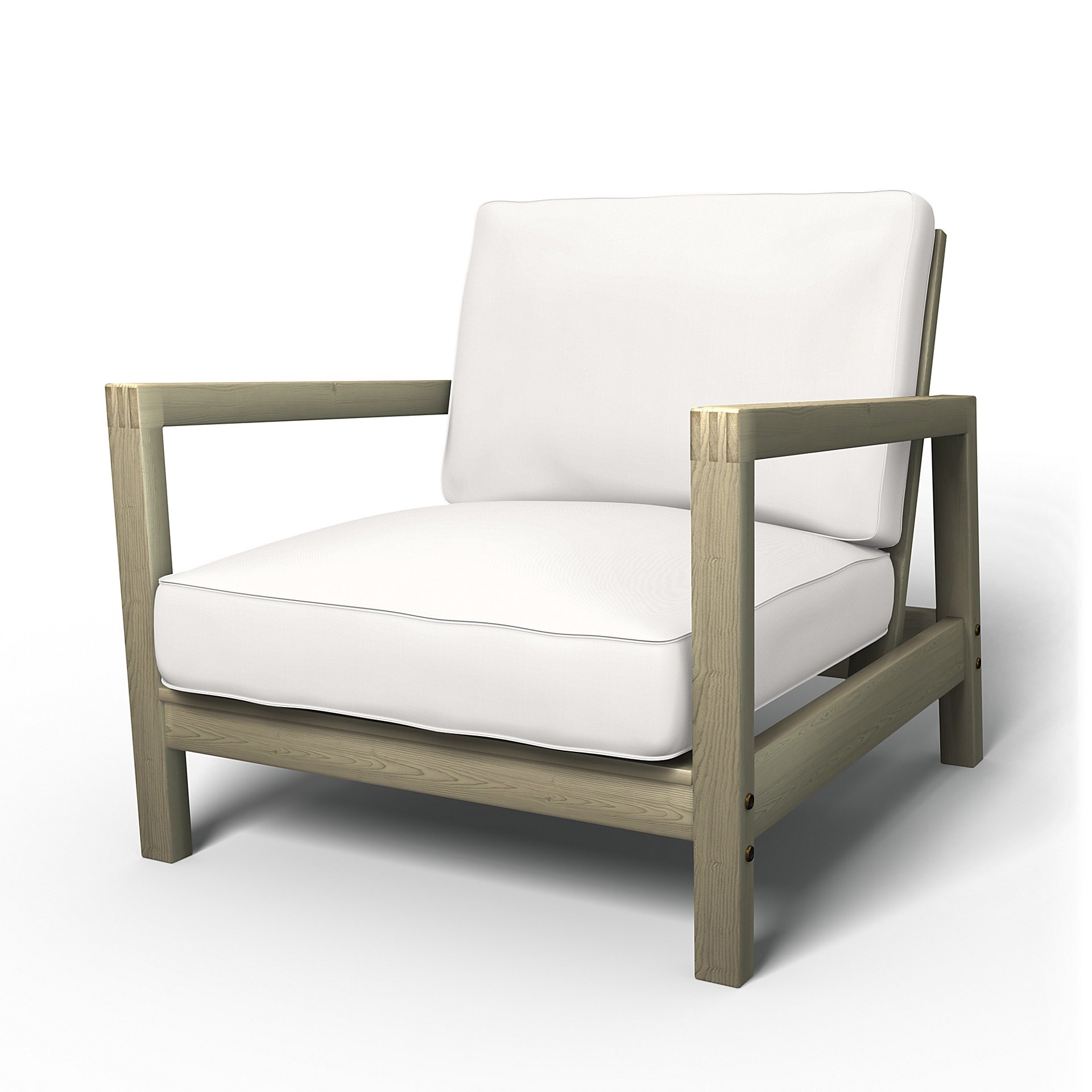 IKEA - Lillberg Armchair Cover, Soft White, Linen - Bemz