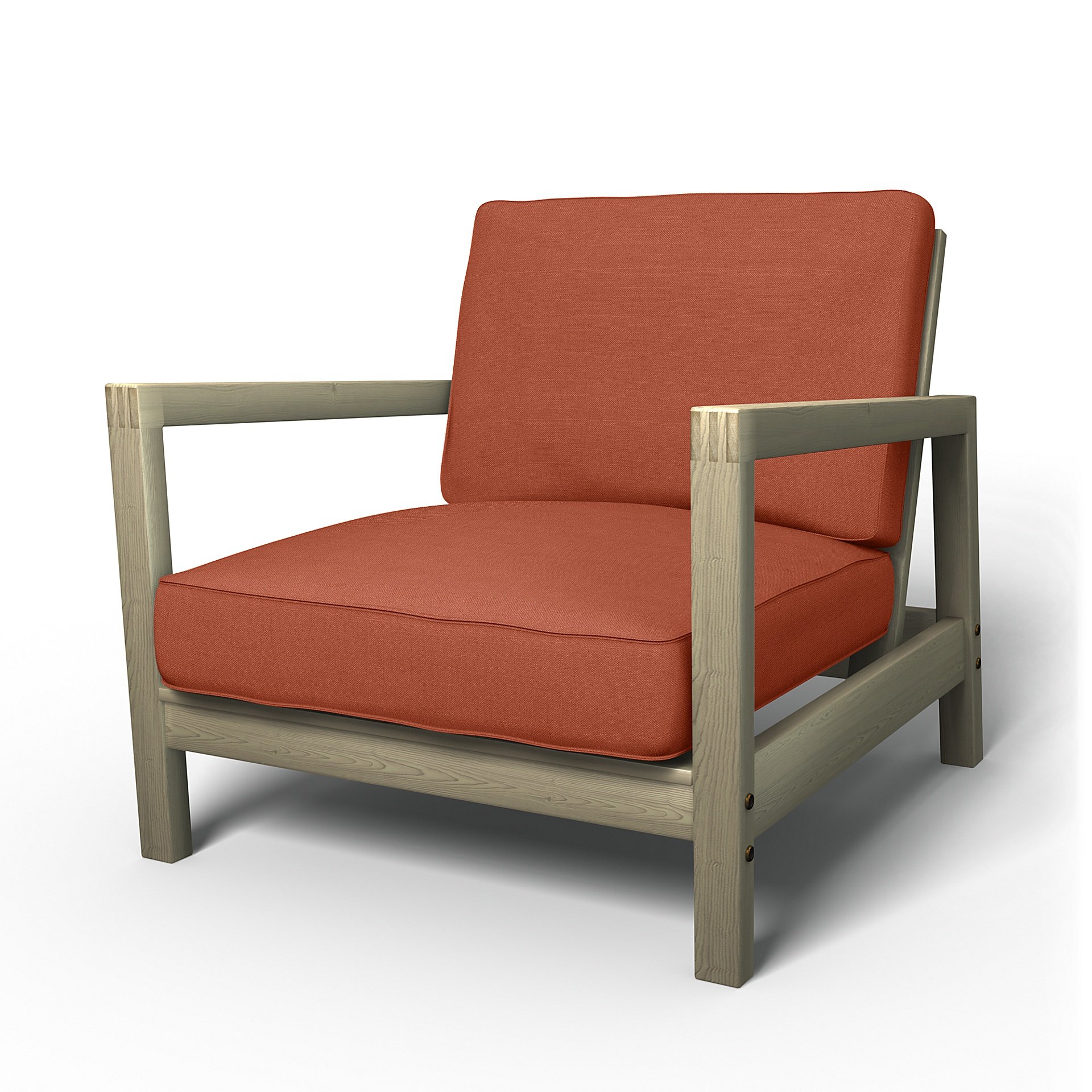 IKEA - Lillberg Armchair Cover, Burnt Orange, Linen - Bemz