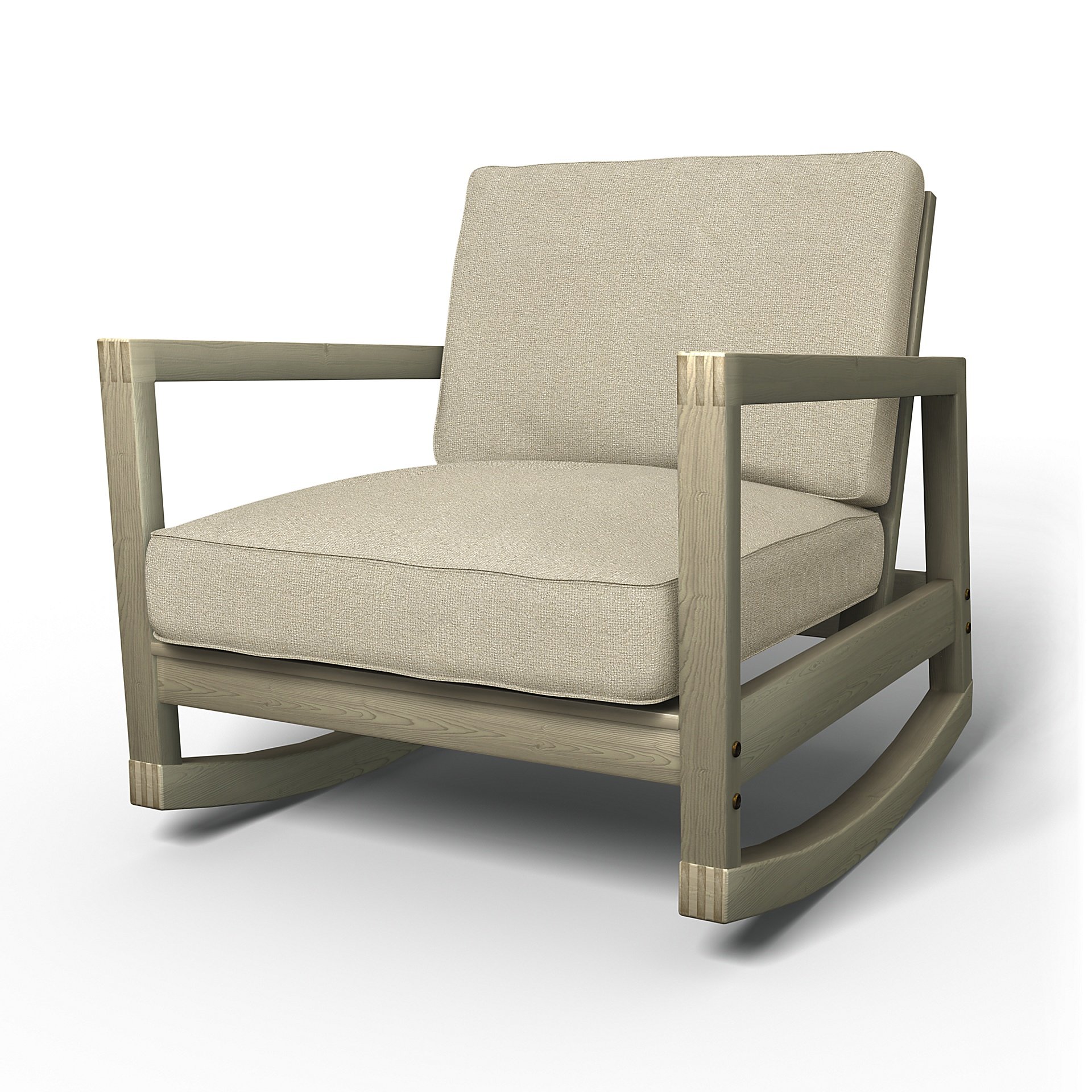 IKEA - Lillberg Rocking Chair Cover, Cream, Boucle & Texture - Bemz