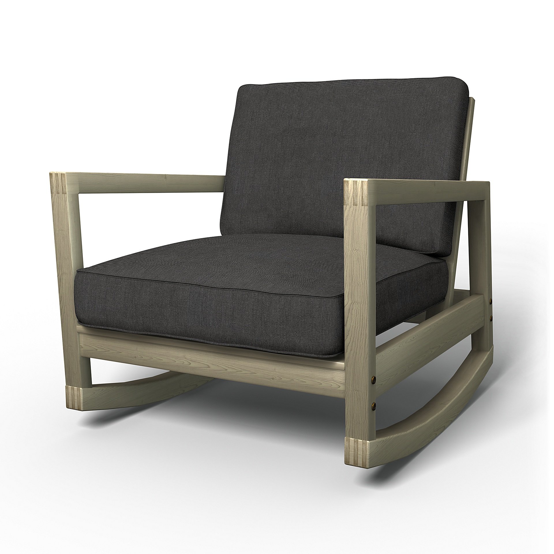 IKEA - Lillberg Rocking Chair Cover, Espresso, Linen - Bemz