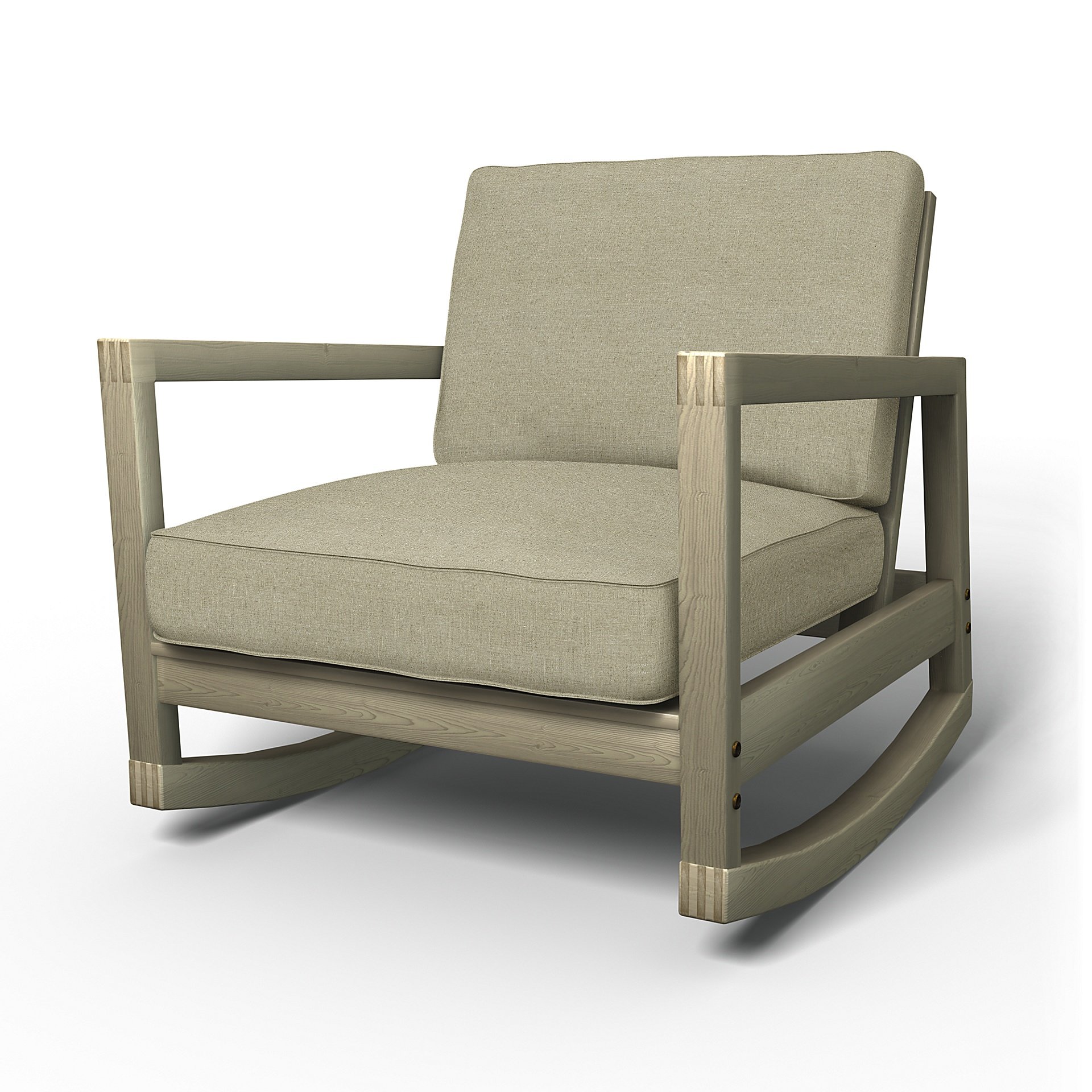 IKEA - Lillberg Rocking Chair Cover, Pebble, Linen - Bemz